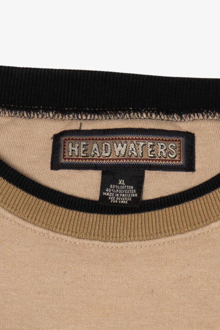 Vintage Headwaters "Spirit Of The North" Timber Wolf Sweatshirt (1990s)