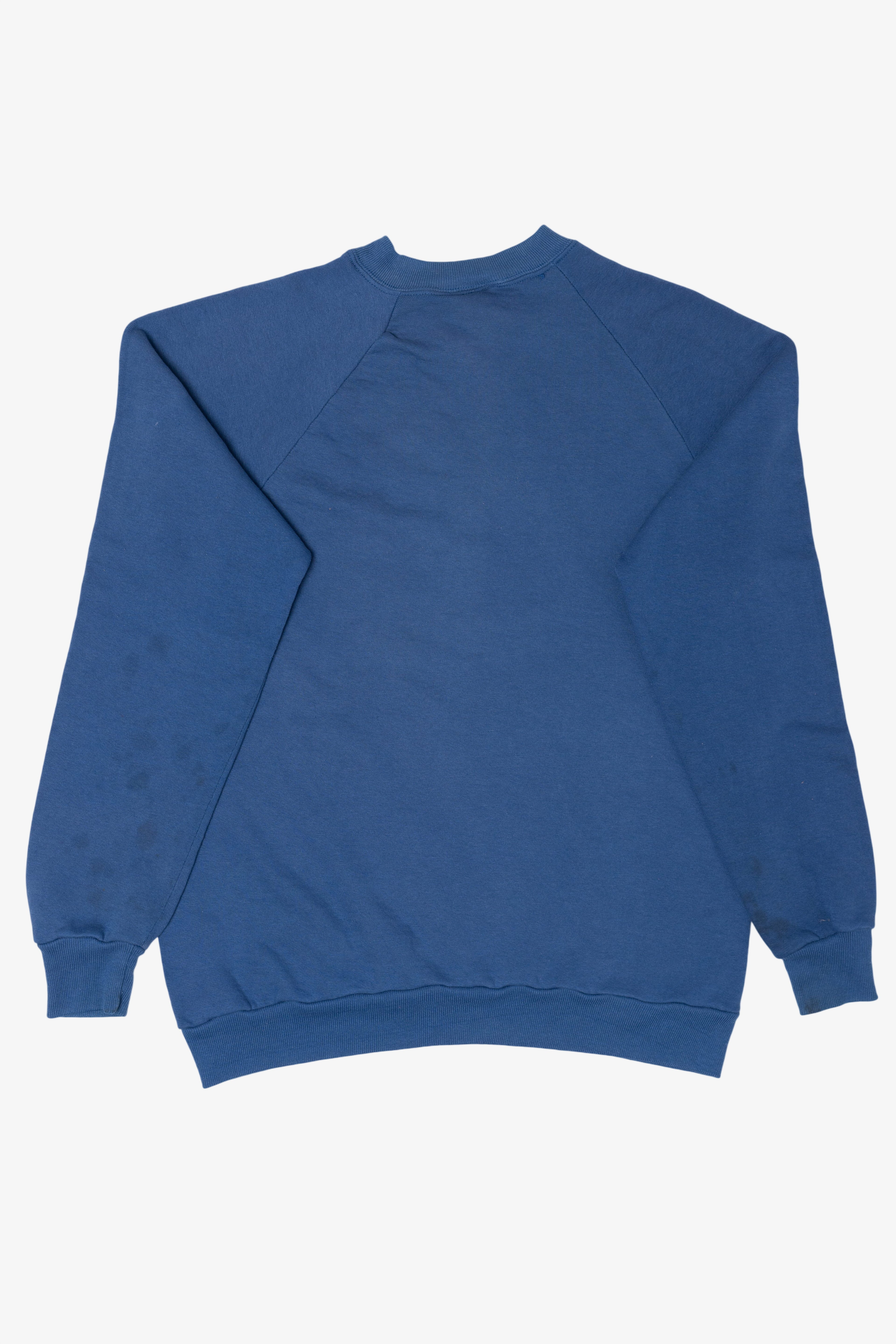 Vintage Blue "My Idea Of Exercise" Funny Bunny Raglan Sweatshirt (1990s)