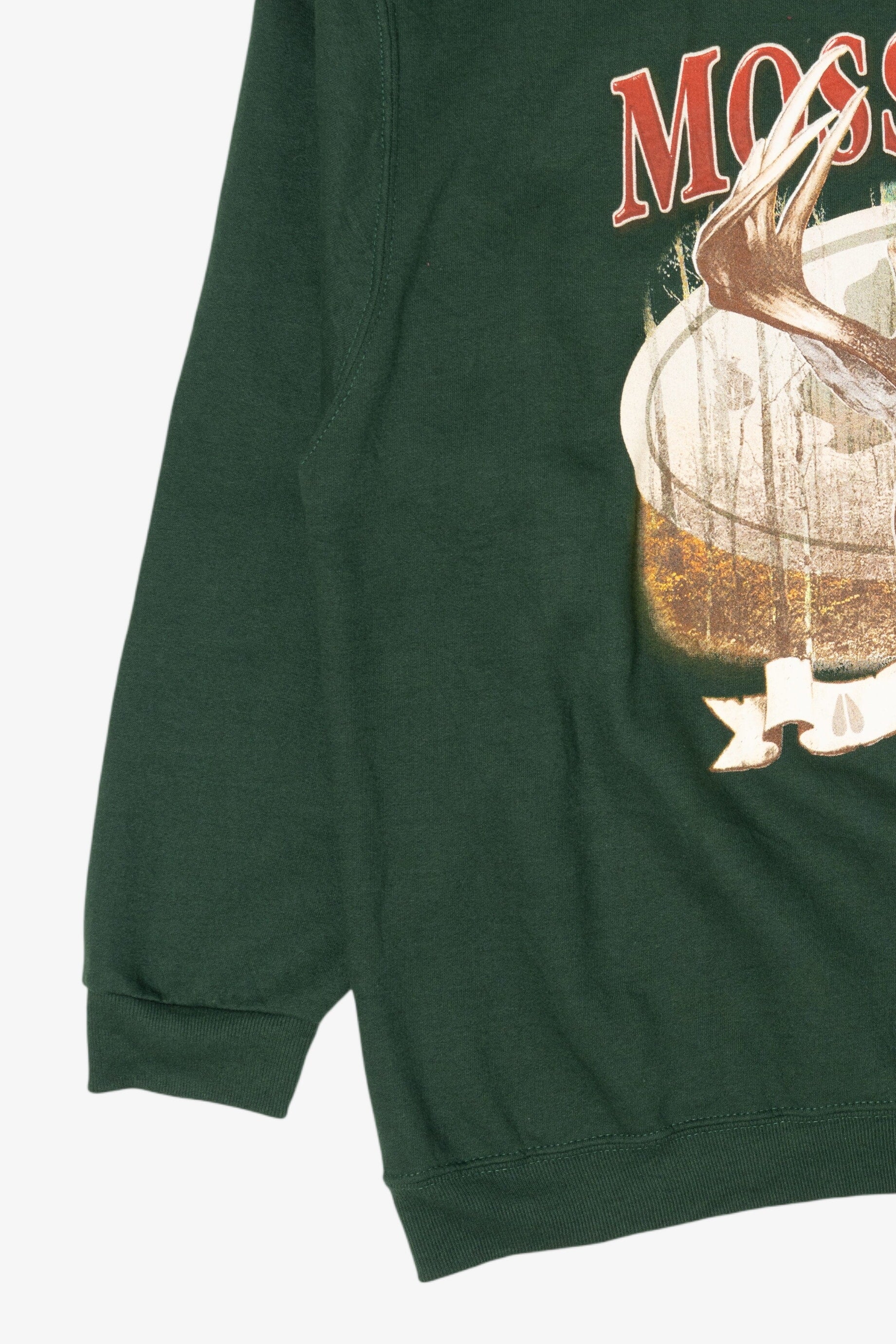 Vintage Green Mossy Oak Deer Buck Sweatshirt (1990s)