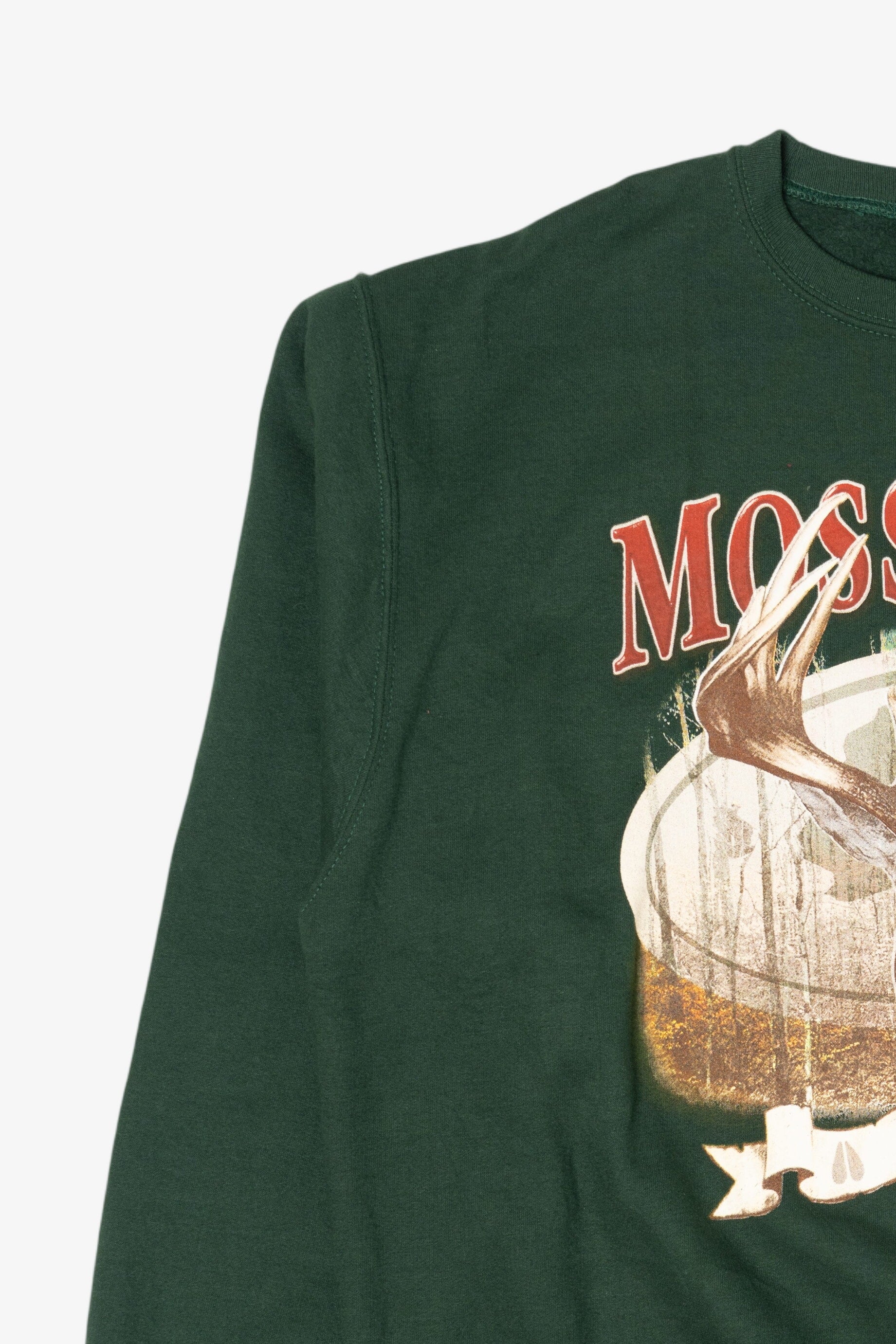 Vintage Green Mossy Oak Deer Buck Sweatshirt (1990s)
