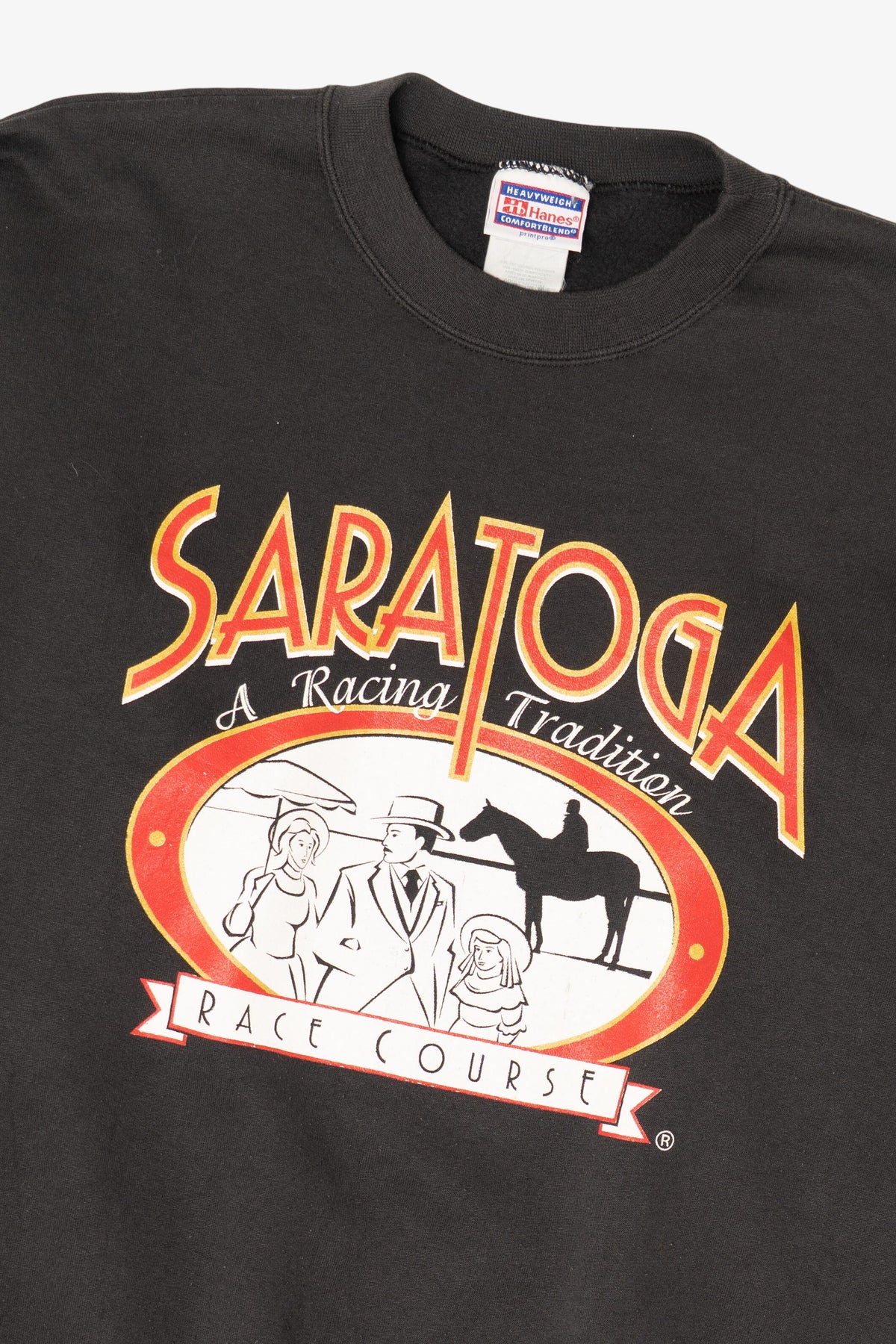 Vintage Saratoga Horse Racing Course Sweatshirt (2000s)