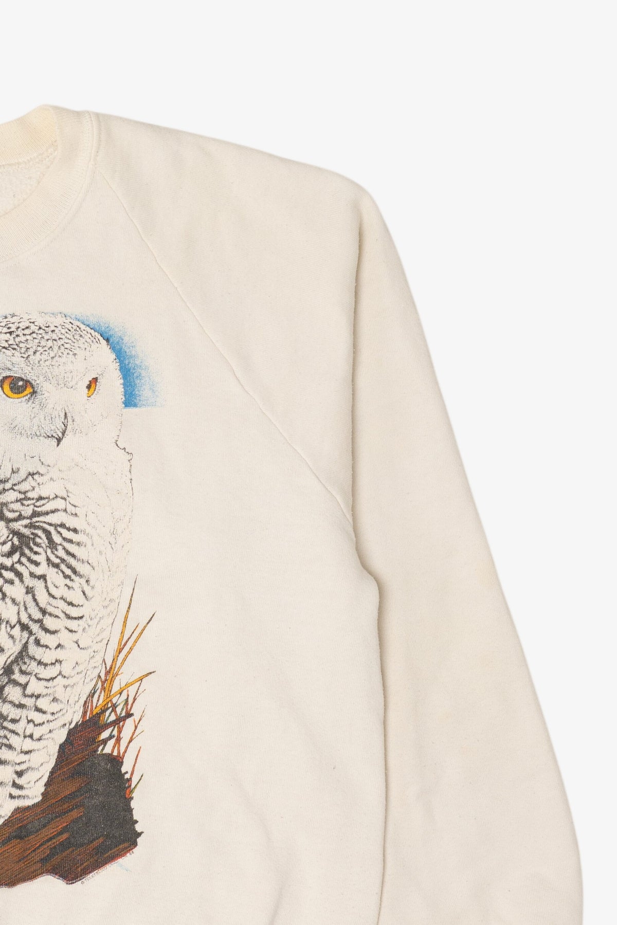 Vintage Snowy Owl Raglan Sweatshirt (1990s)