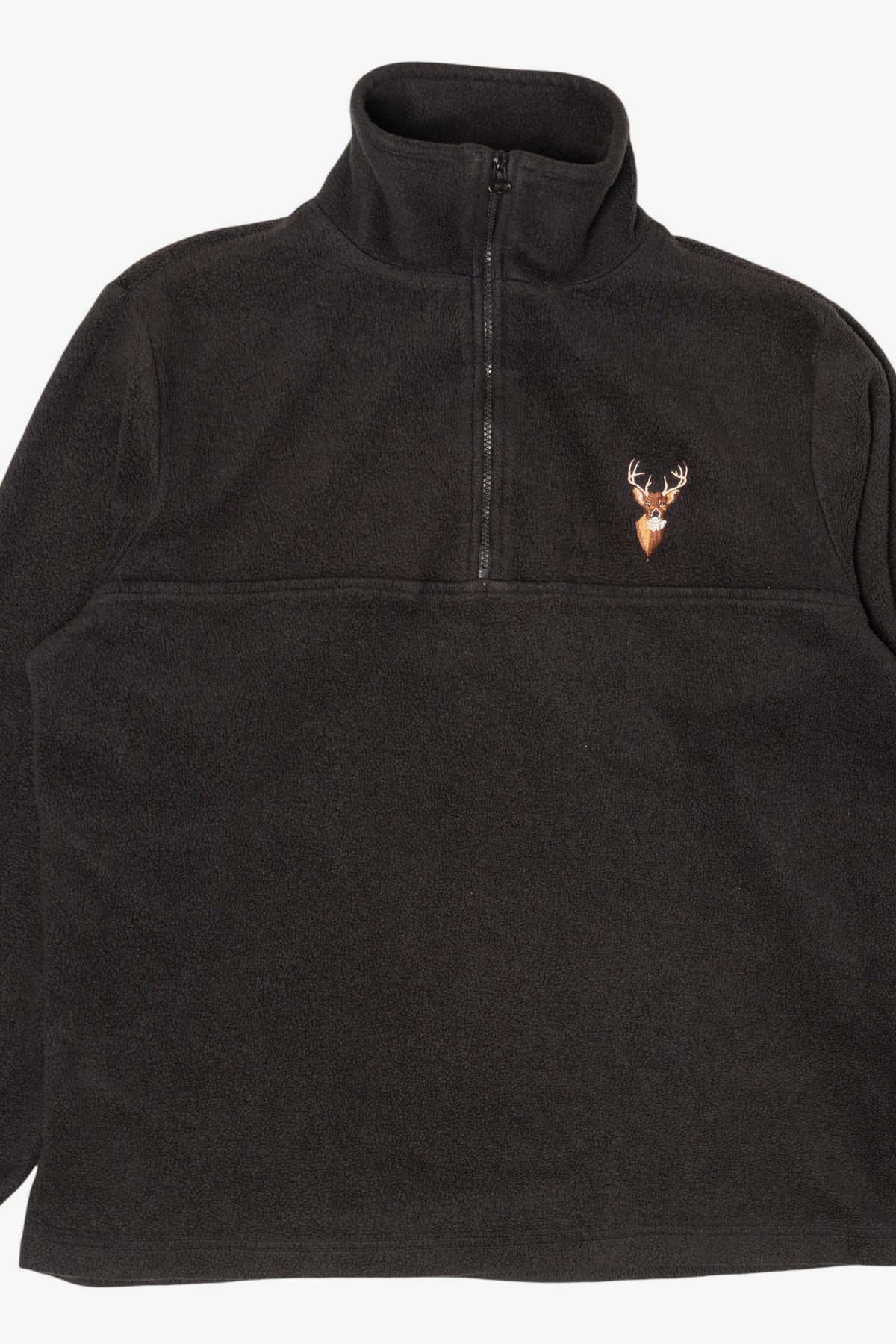 Vintage Magellan Sportswear Embroidered Deer Buck Quarter Zip Sweatshirt (1990s)