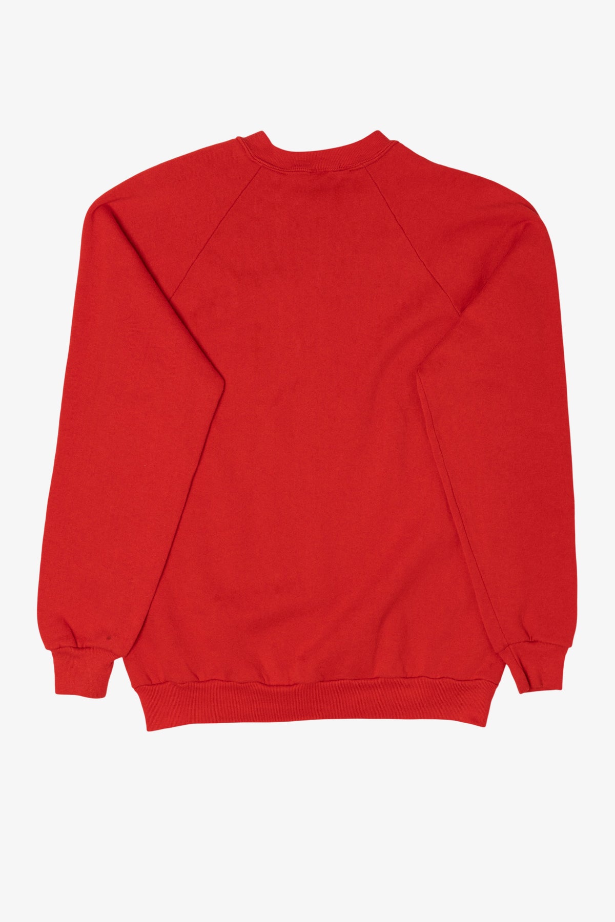 Vintage Red "My Friends Say I Hunt To Much" Utah Funny Raglan Sweatshirt (1980s)