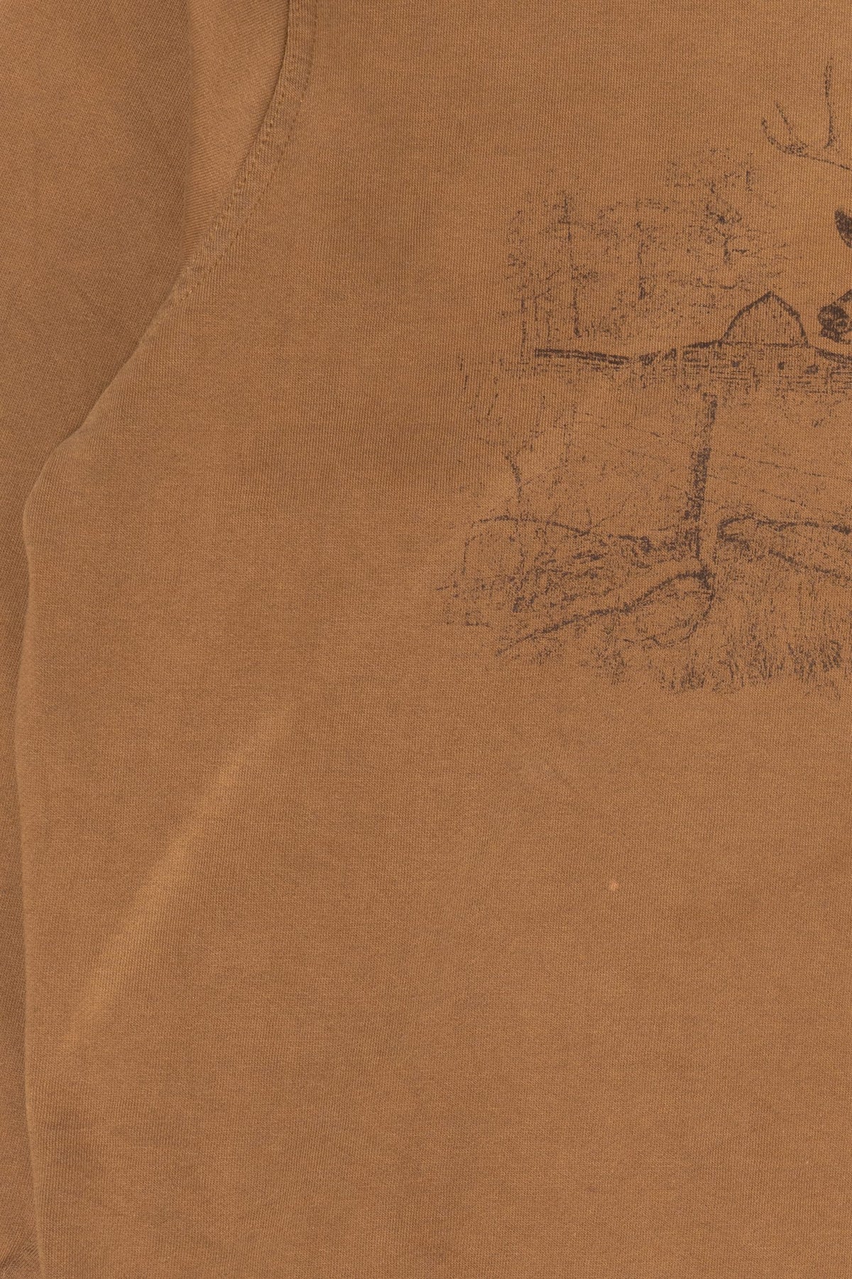 Vintage Distressed Deer Buck Brown Sweatshirt (2000s)
