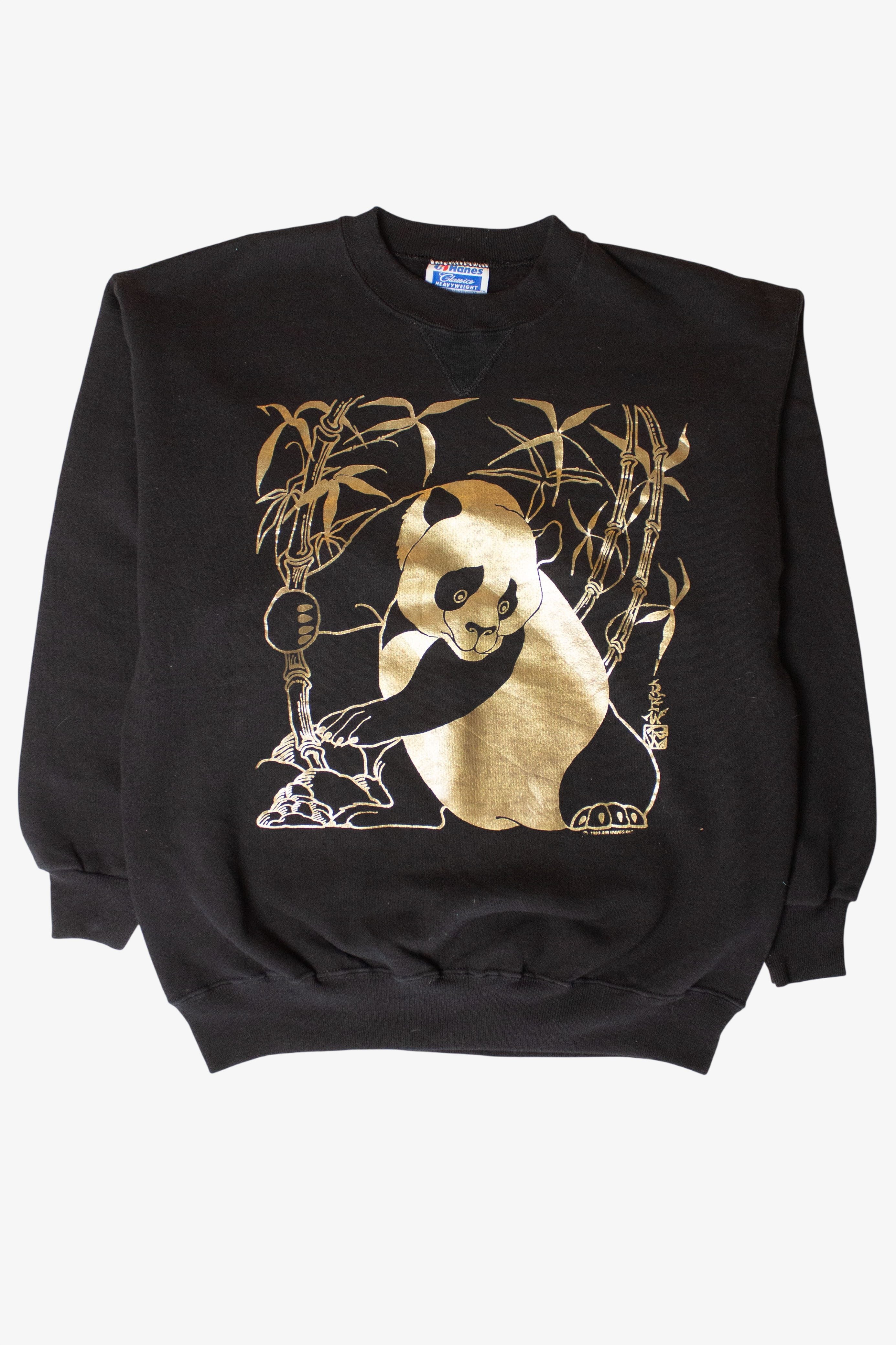 Vintage Golden Panda Sweatshirt (1980s)