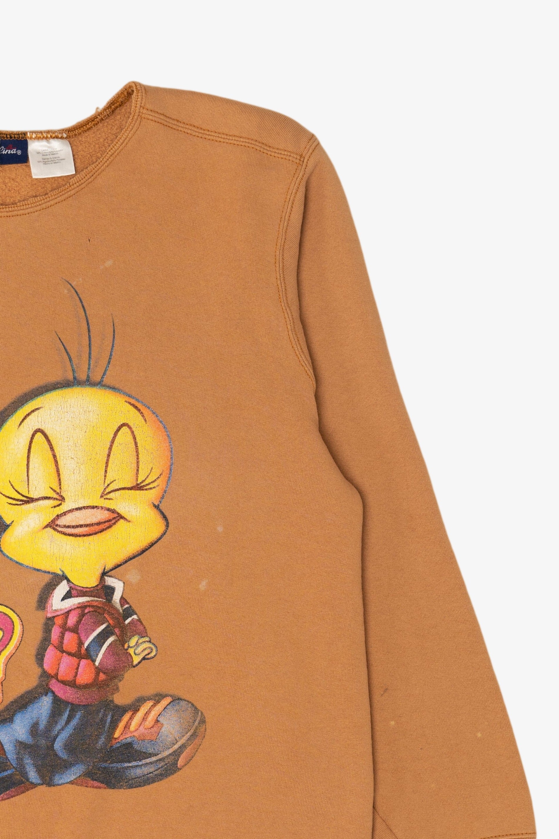 Vintage Distressed Looney Tunes Tweety "Do I Look Like I Care?" Sweatshirt (1990s)