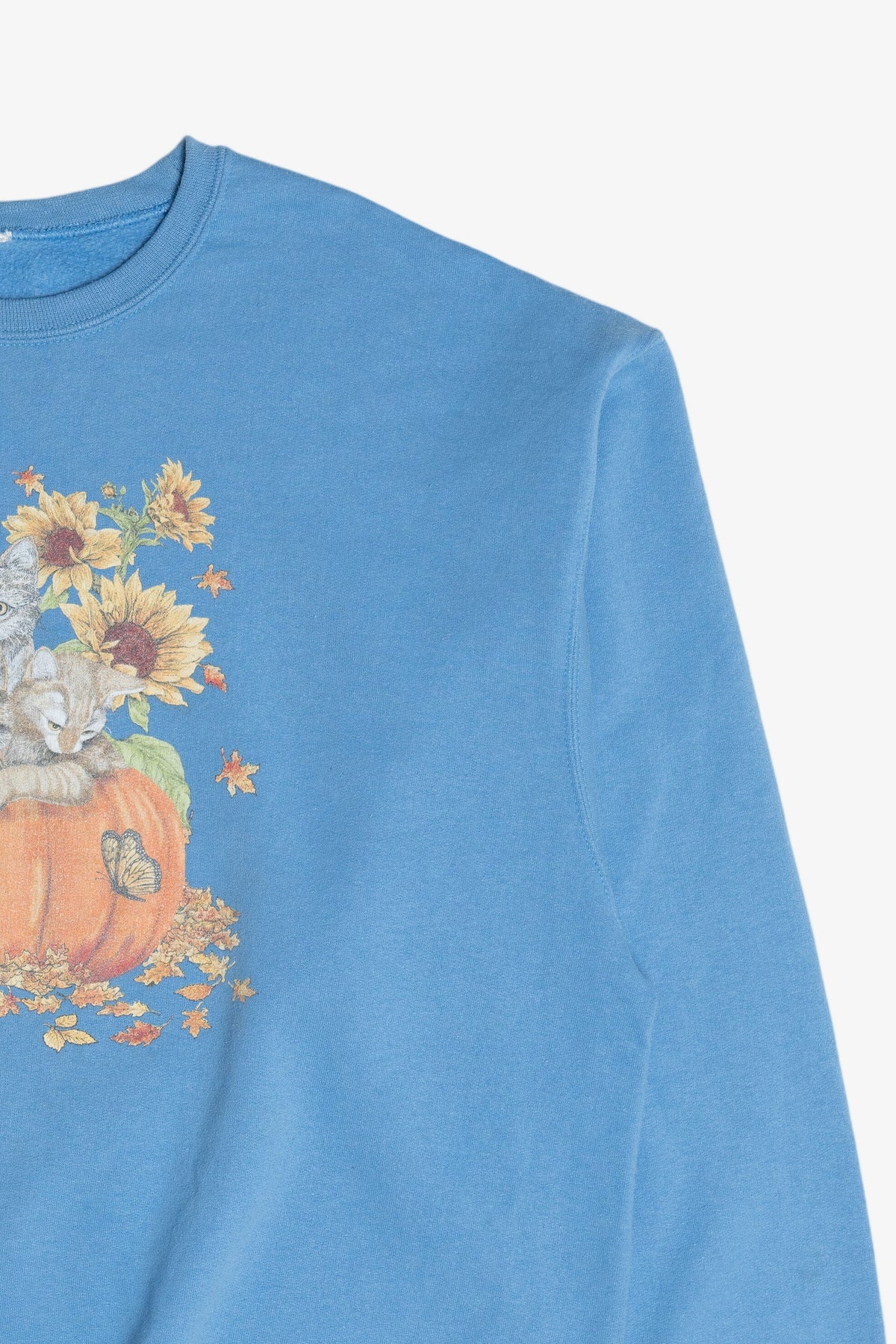 Vintage Cats In A Pumpkin Fall Harvest Sweatshirt (1990s)