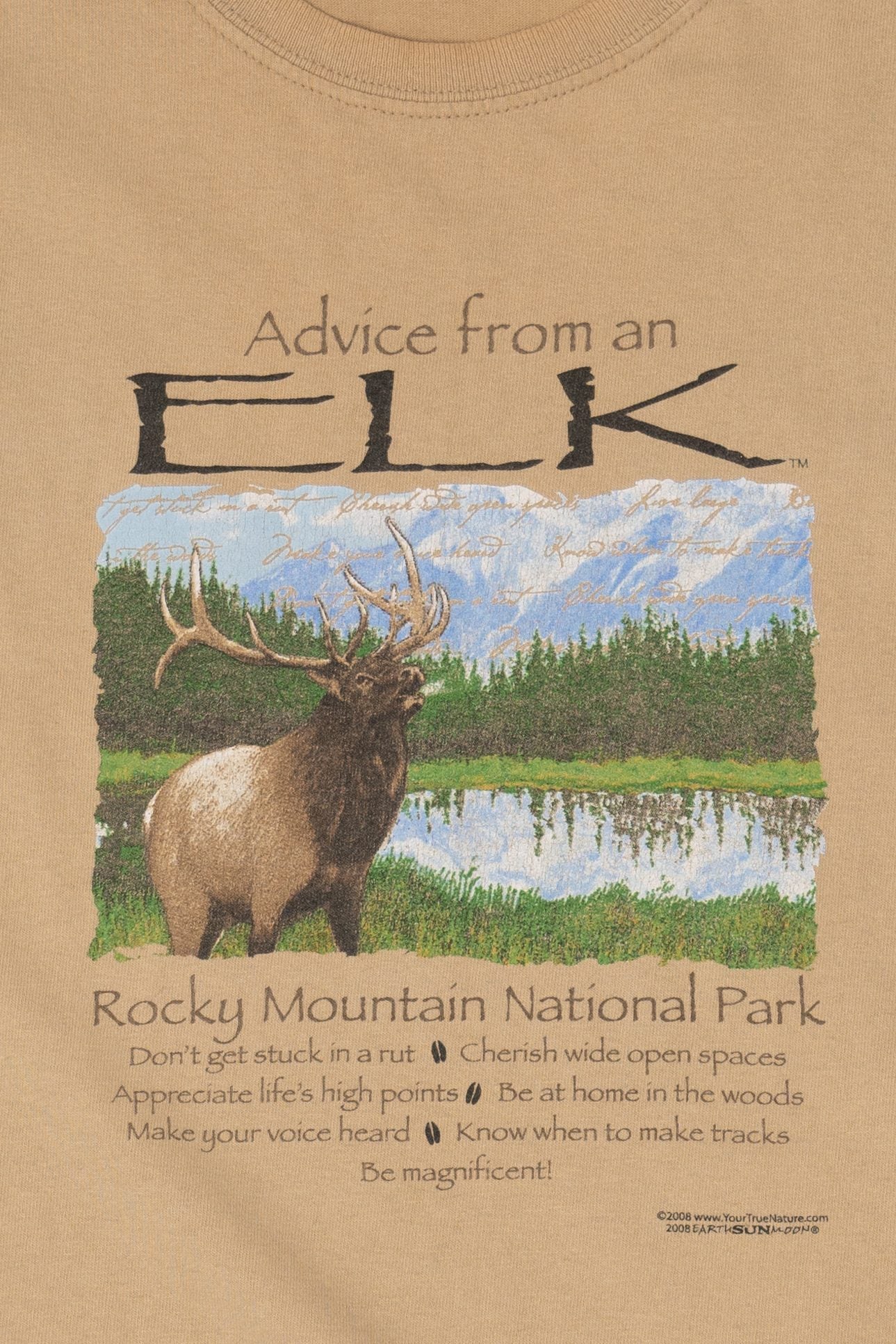 Vintage "Advice From An Elk" Rocky Mountain National Park T-Shirt (2000s)