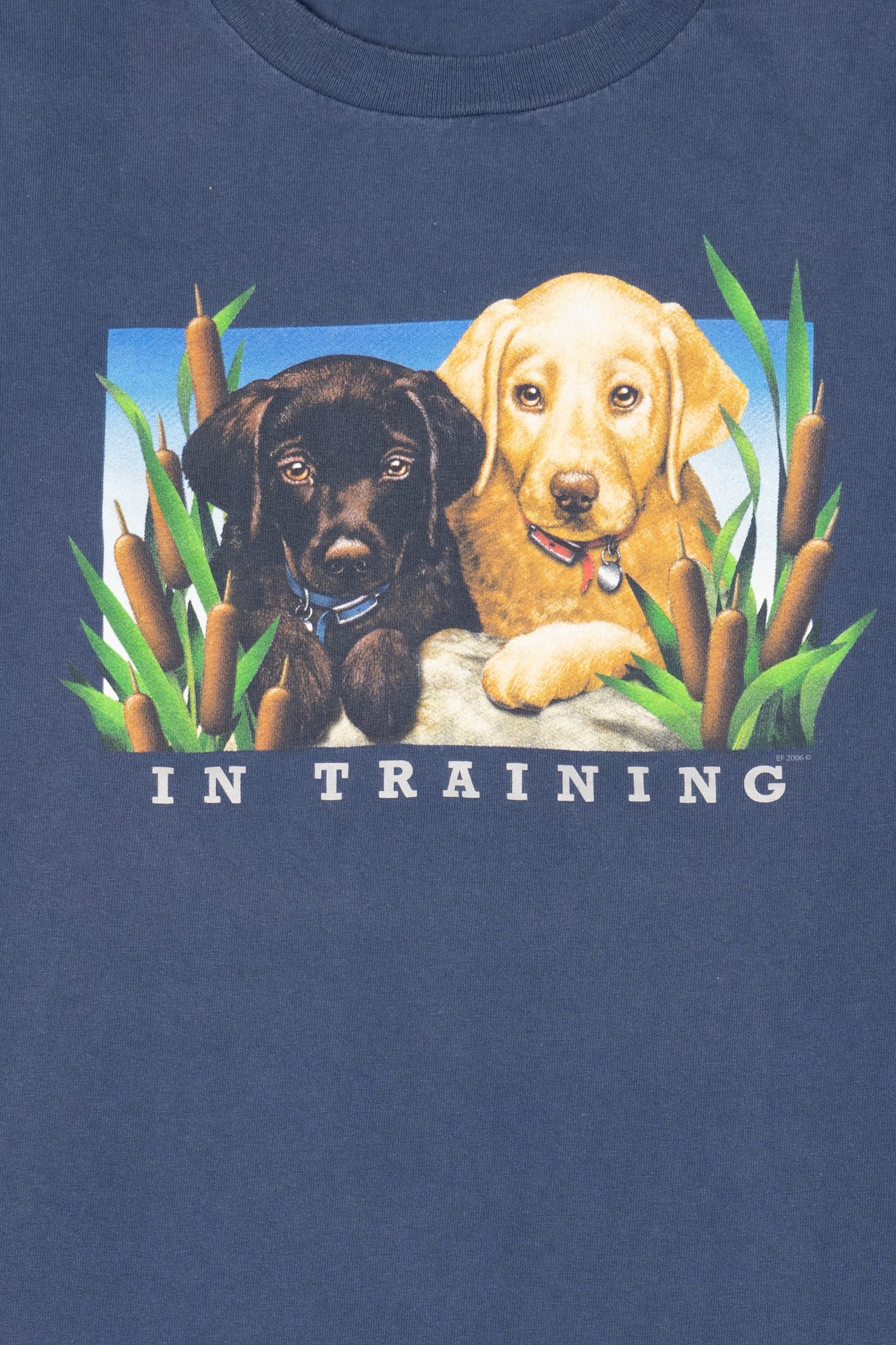 Vintage Labrador Puppies "In Training" Single Stitch T-Shirt (2000s)