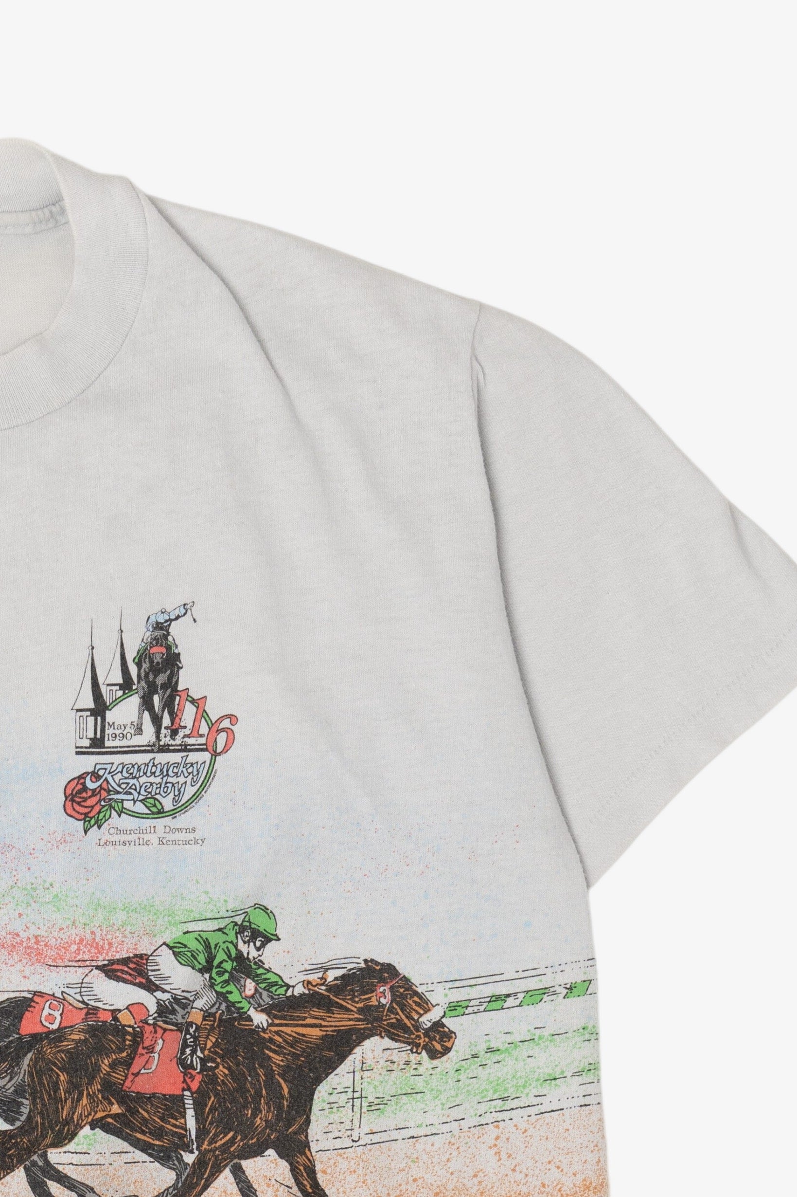 Vintage Kentucky Derby Wrap Around Single Stitch T-Shirt (1990s)