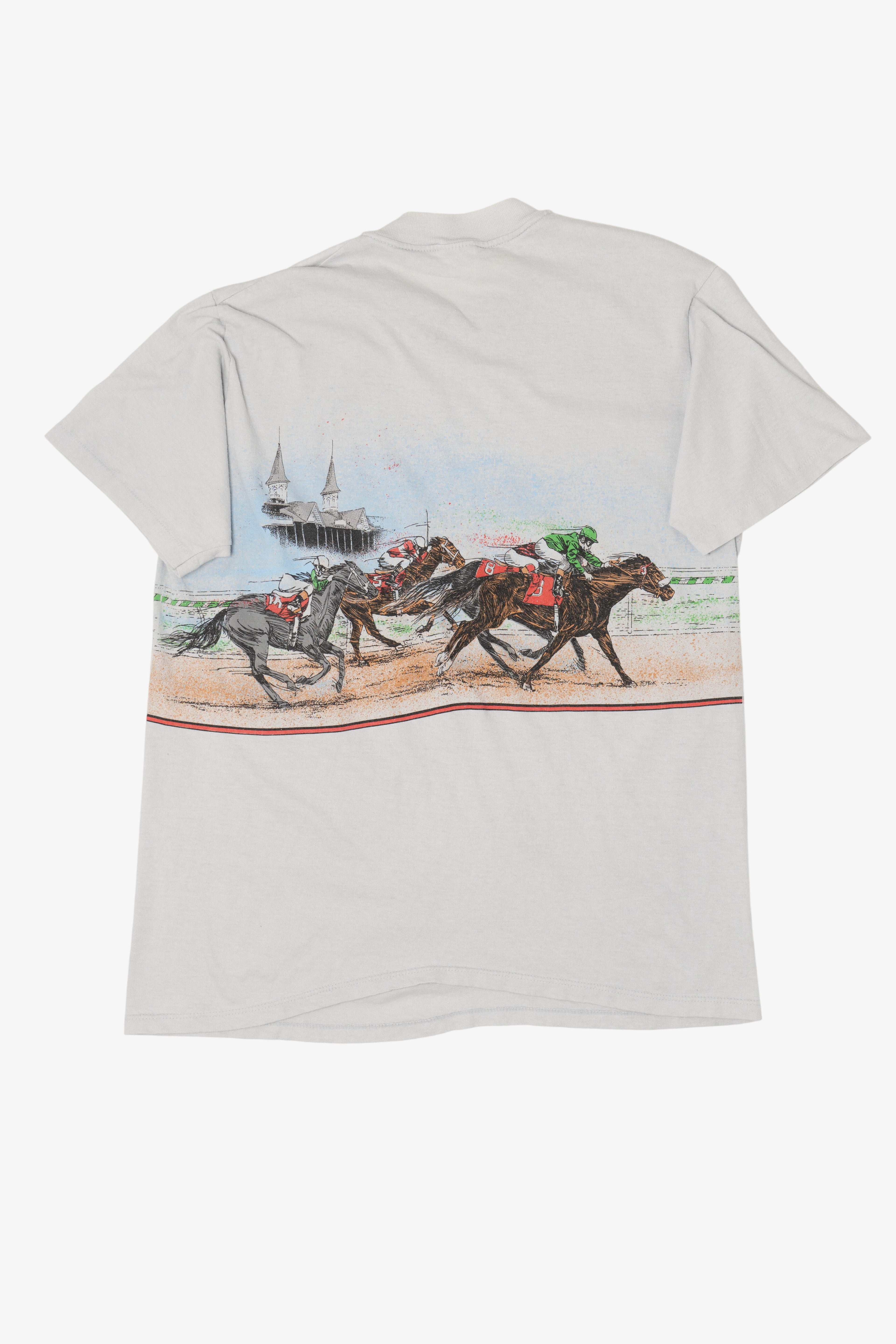 Vintage Kentucky Derby Wrap Around Single Stitch T-Shirt (1990s)