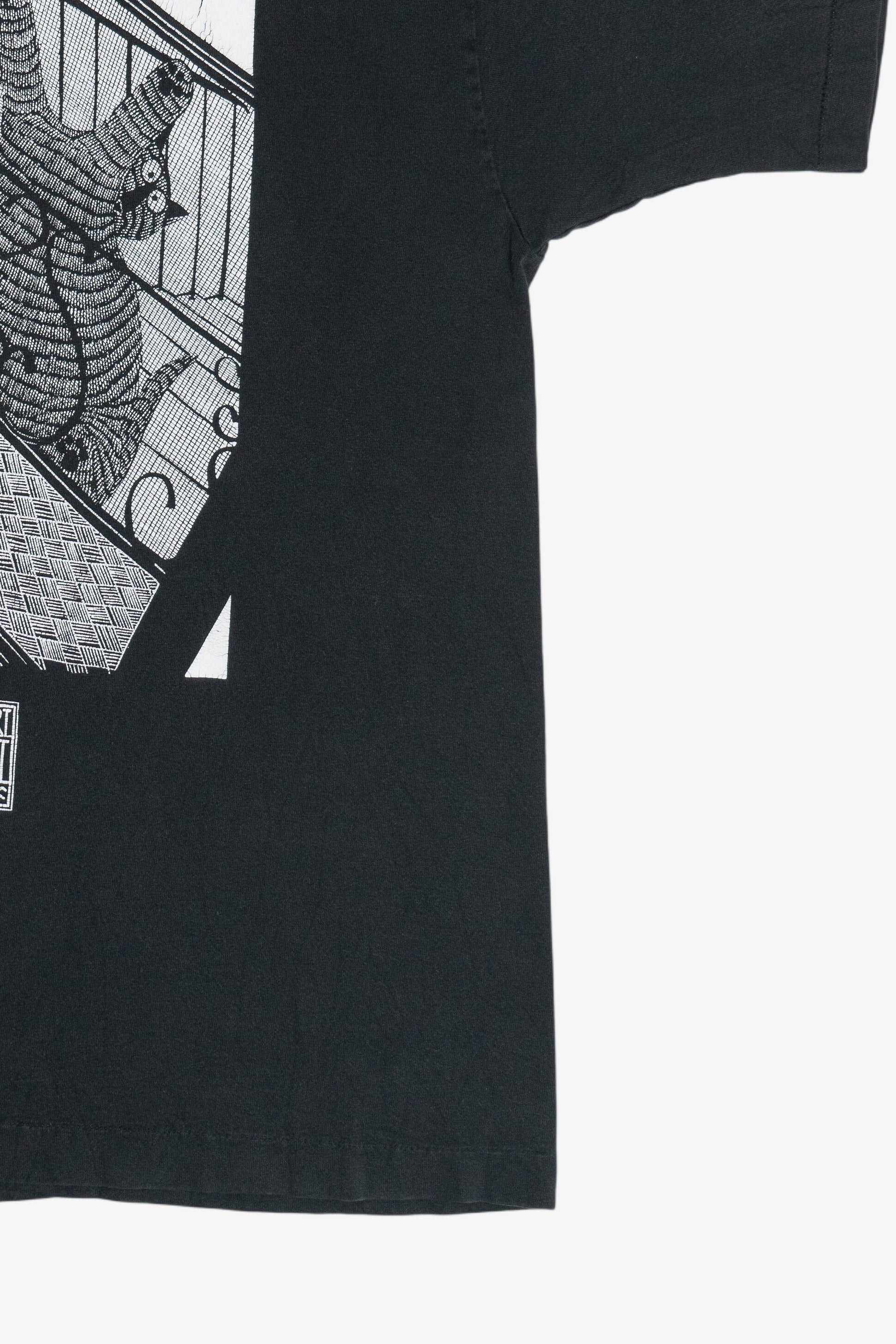 Vintage Stuart Katt "Cat Wants In" "Cat Wants Out" Double Sided Comic T-Shirt (1990s)
