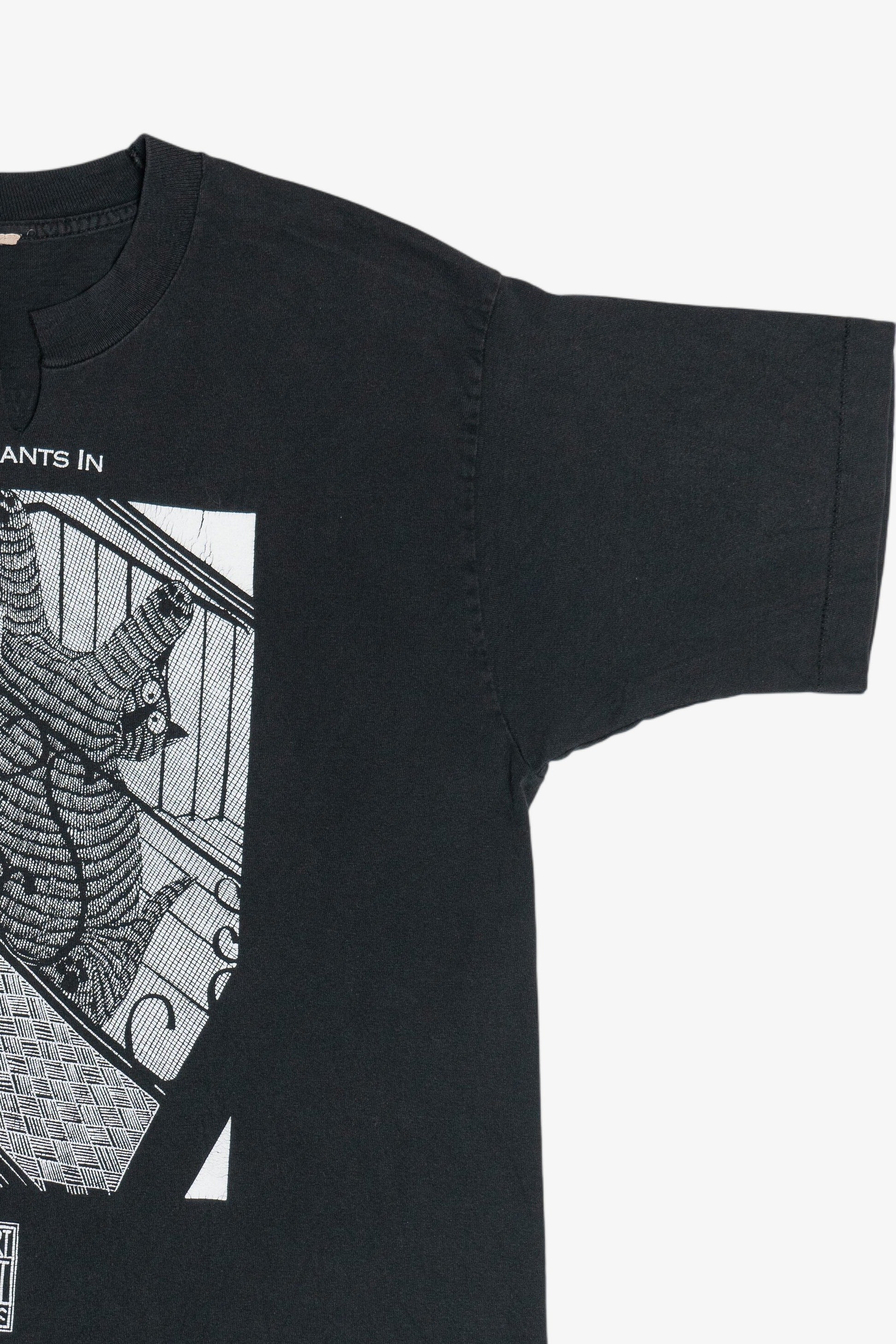 Vintage Stuart Katt "Cat Wants In" "Cat Wants Out" Double Sided Comic T-Shirt (1990s)