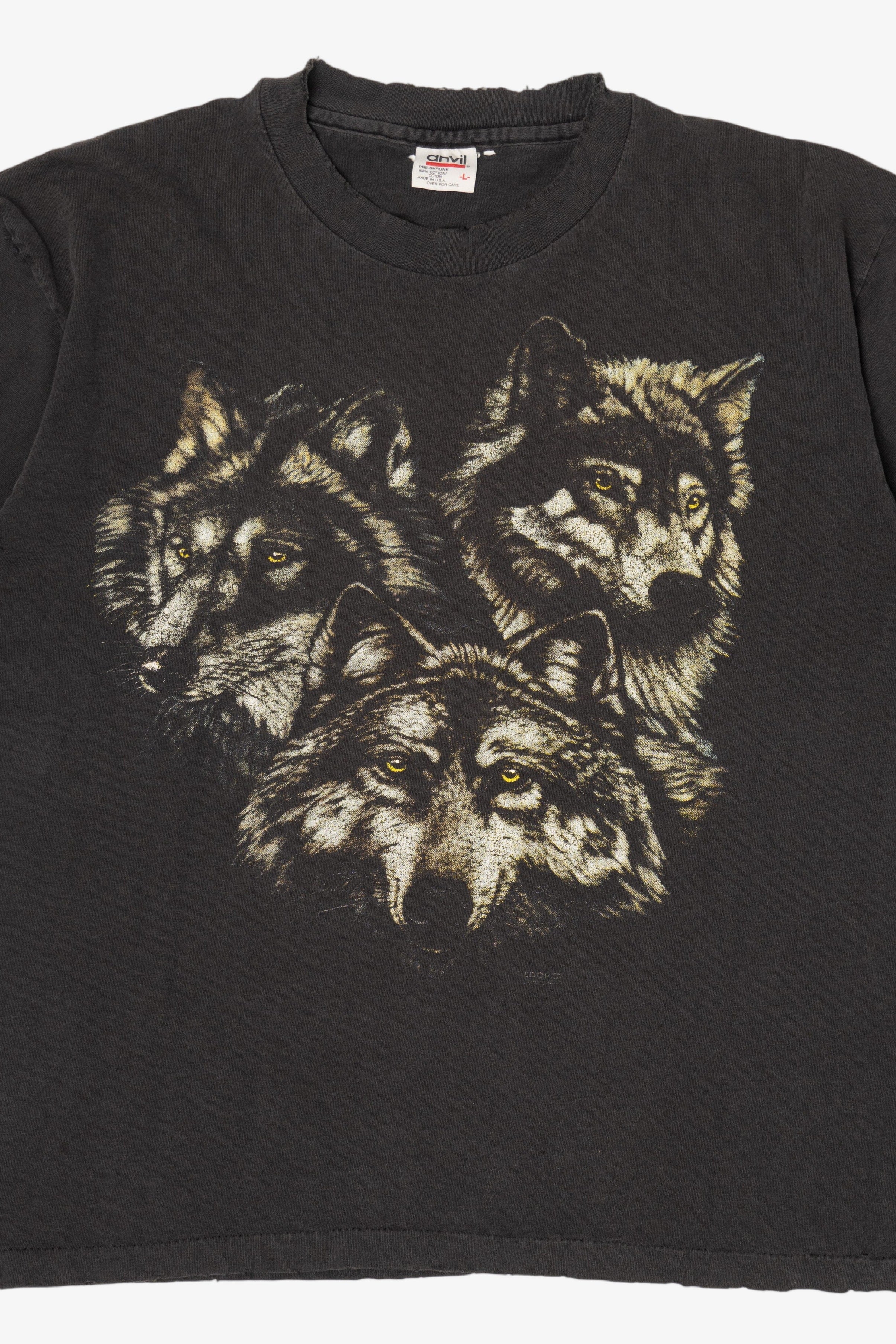 Vintage Distressed Philadelphia Zoo Wolves T-Shirt (1990s)