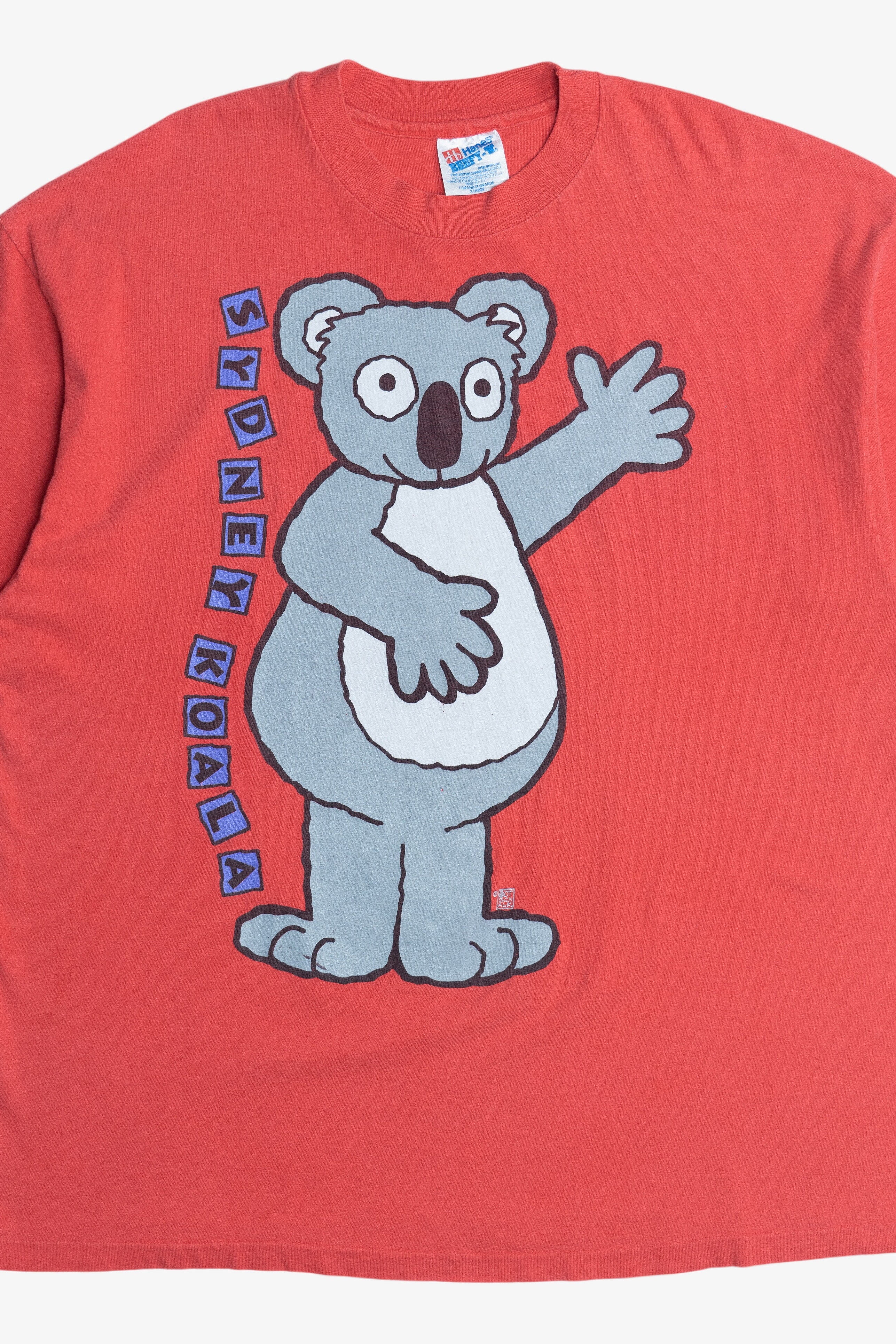 Vintage "Sydney Koala" "San Diego Zoo" Front/Back Print Souvenir T-Shirt (1990s)