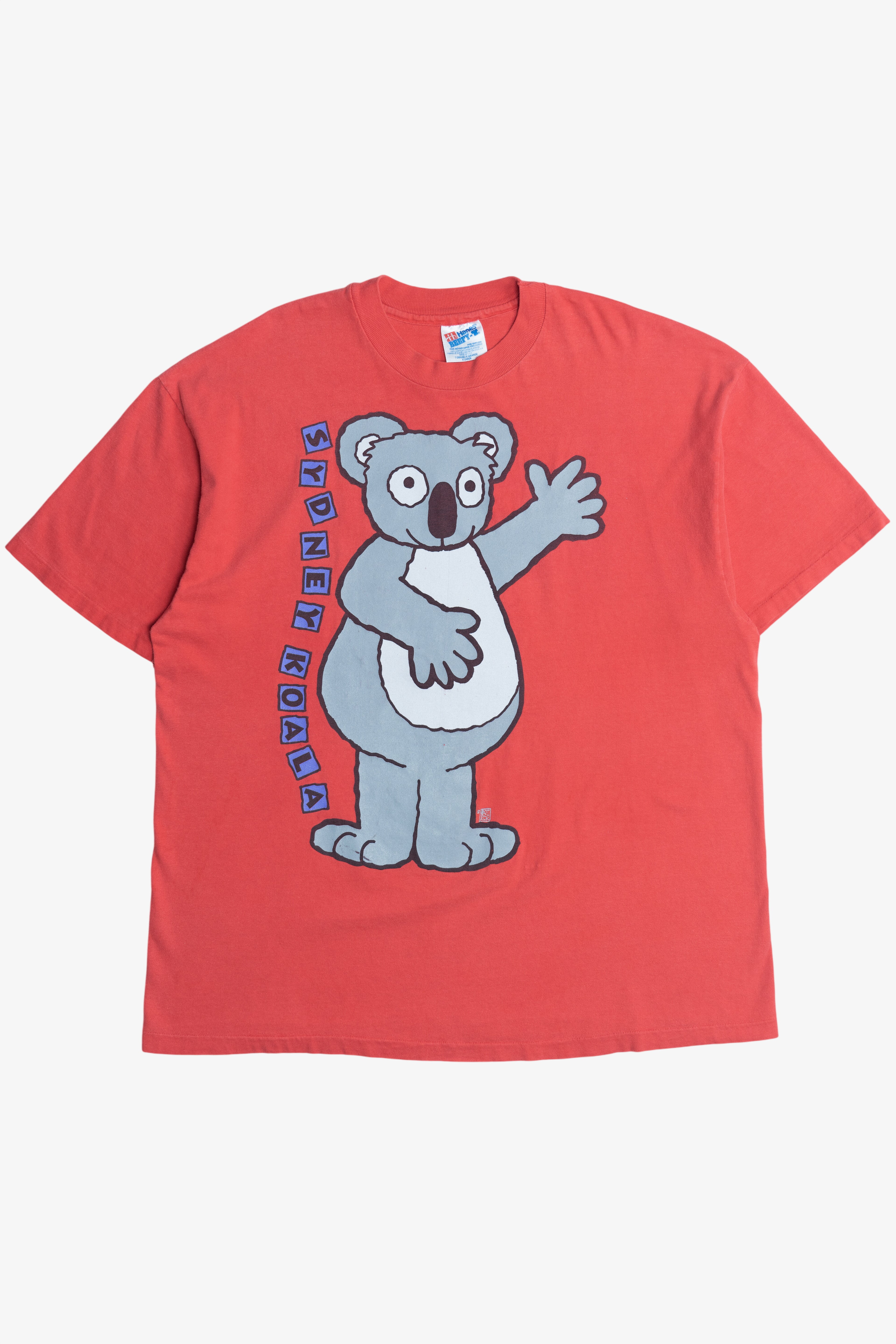 Vintage "Sydney Koala" "San Diego Zoo" Front/Back Print Souvenir T-Shirt (1990s)