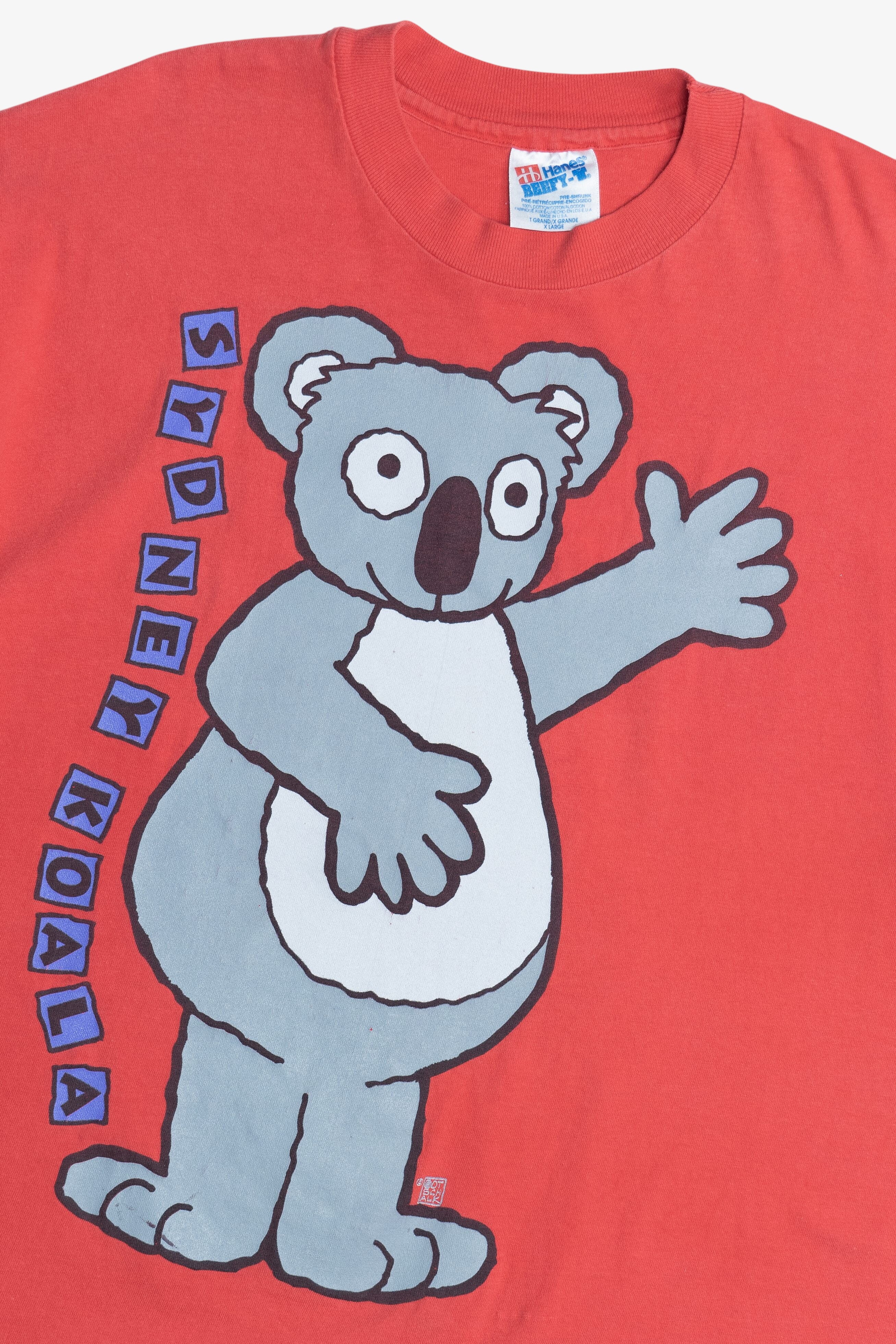 Vintage "Sydney Koala" "San Diego Zoo" Front/Back Print Souvenir T-Shirt (1990s)