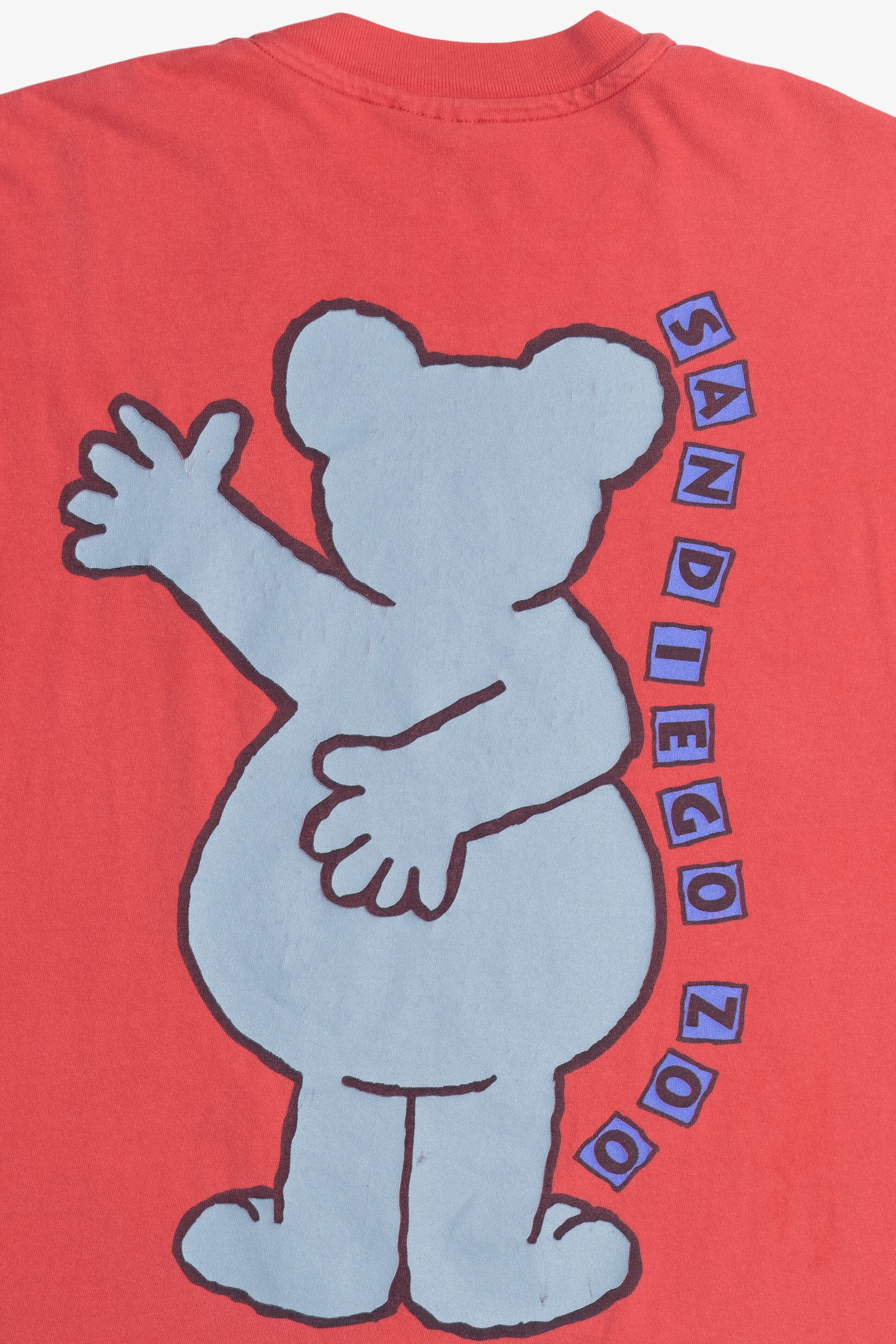 Vintage "Sydney Koala" "San Diego Zoo" Front/Back Print Souvenir T-Shirt (1990s)