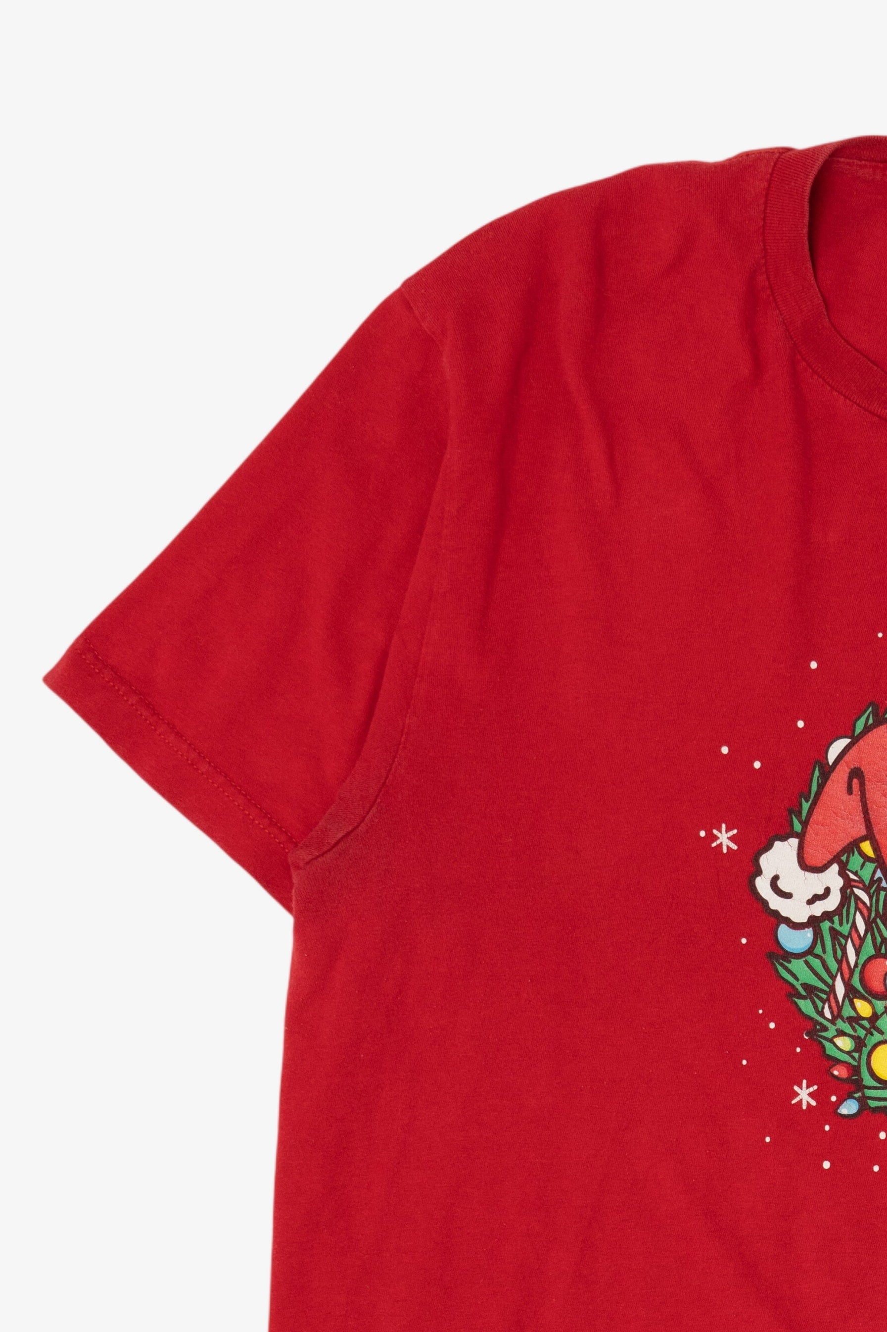 Red Buc-ee's Christmas "Never Calm Always Bright" T-Shirt (2020s)