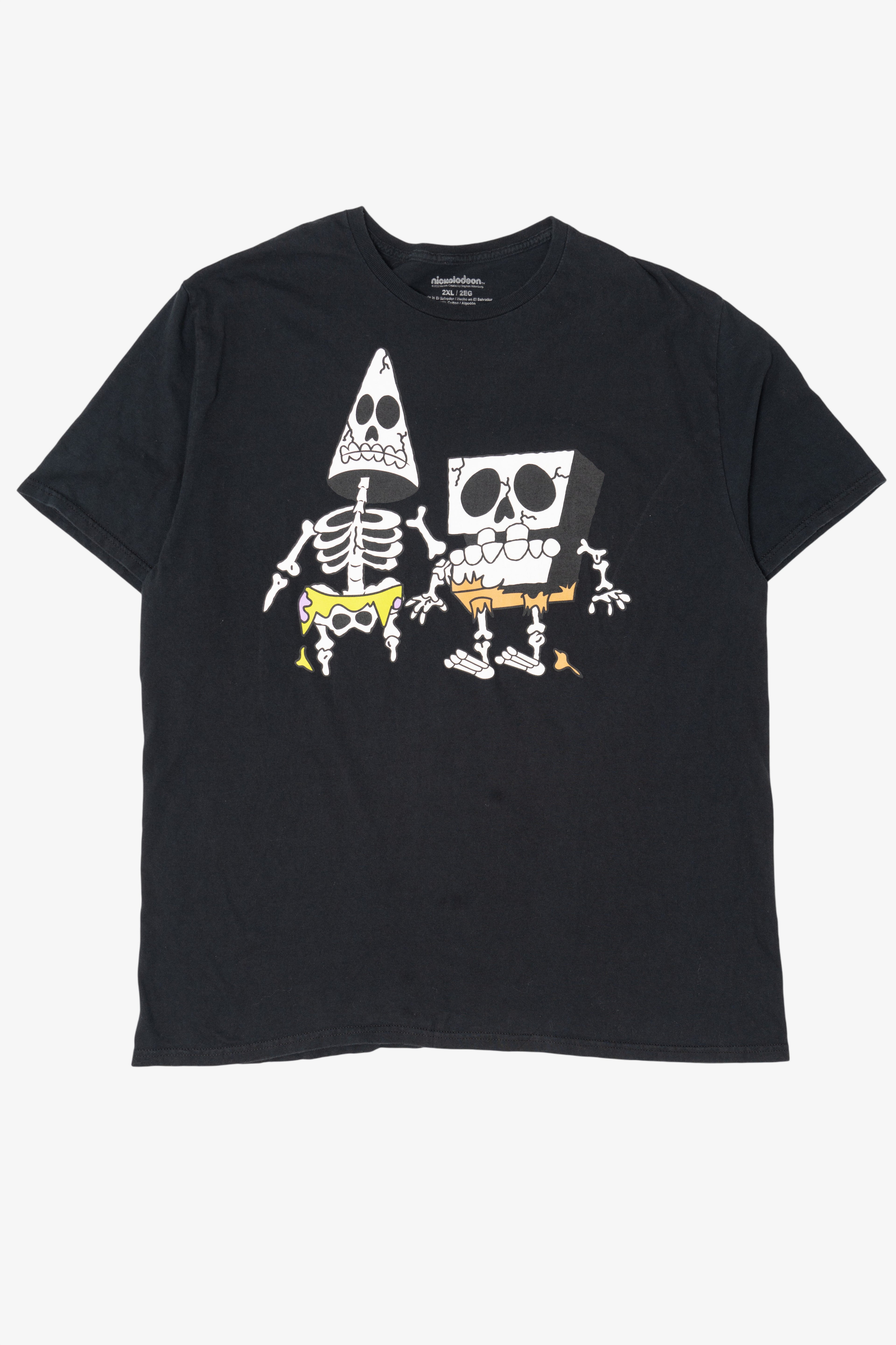 Spongebob Squarepants And Patrick Skeletons T-Shirt (2020s)