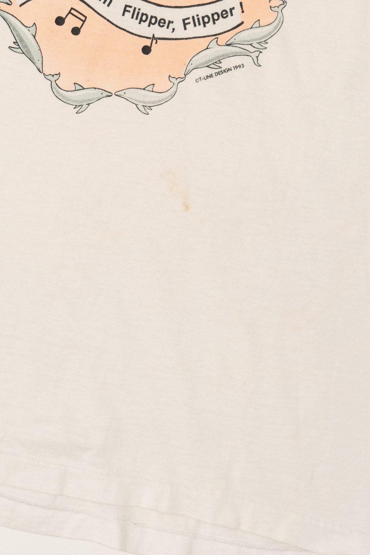 Vintage Flipper TV Show Single Stitch T-Shirt (1990s)