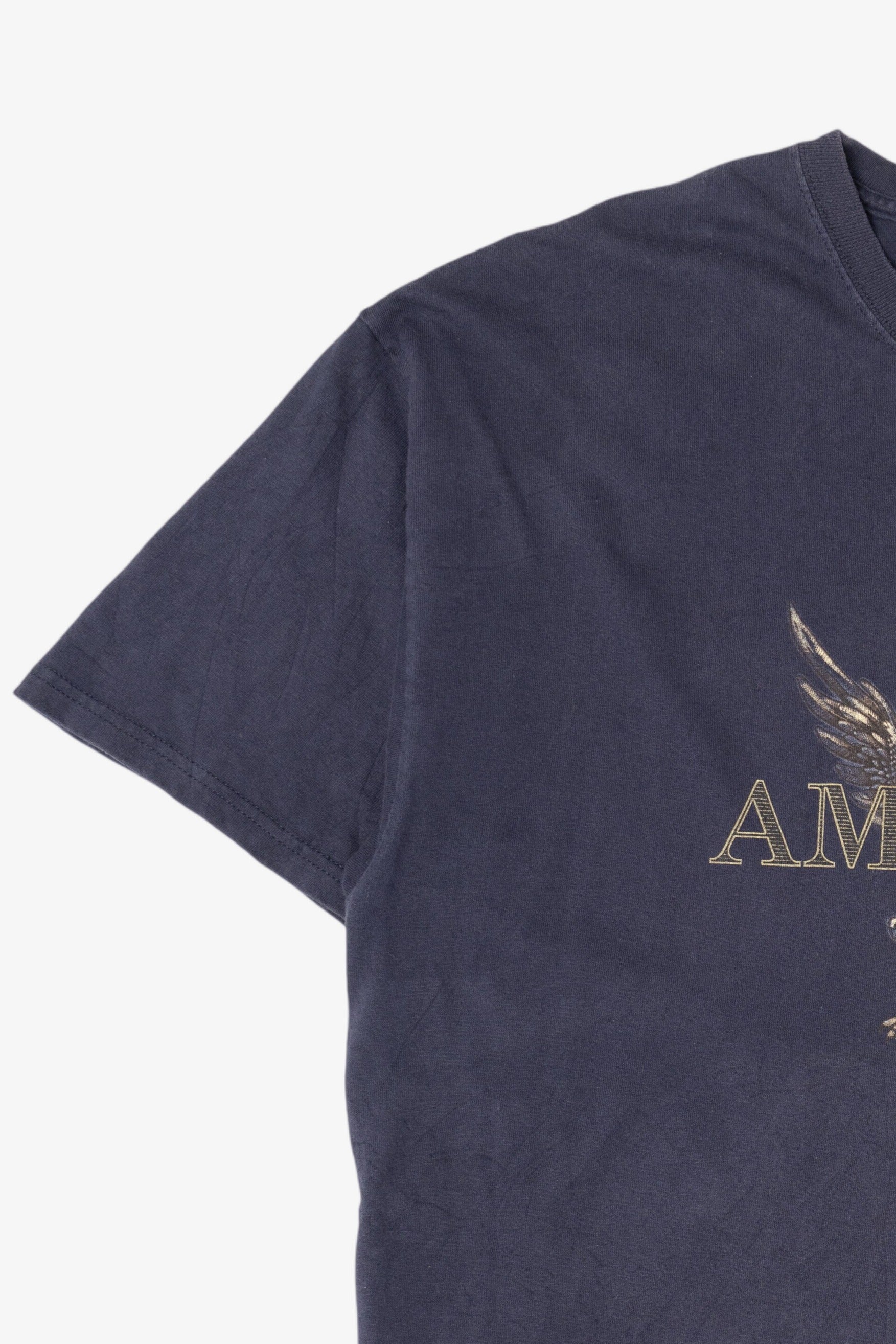 Vintage Navy Blue "America" Bald Eagle T-Shirt (1990s)