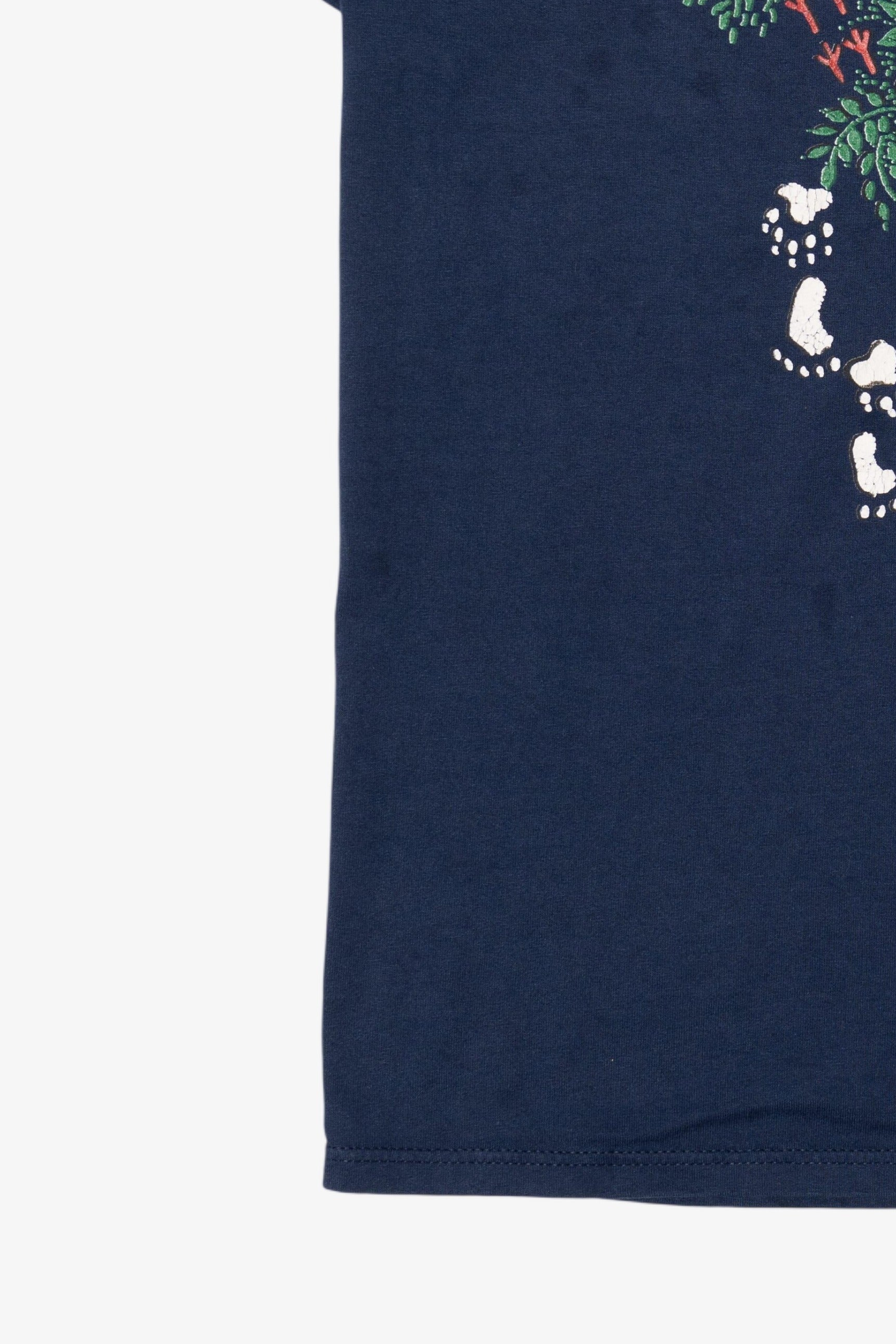 Vintage Navy Blue Wolf And Bears T-Shirt (1990s)
