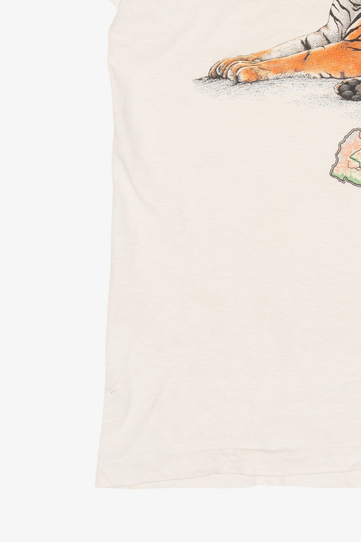 Vintage White Tiger Nepal Single Stitch T-Shirt (1990s)