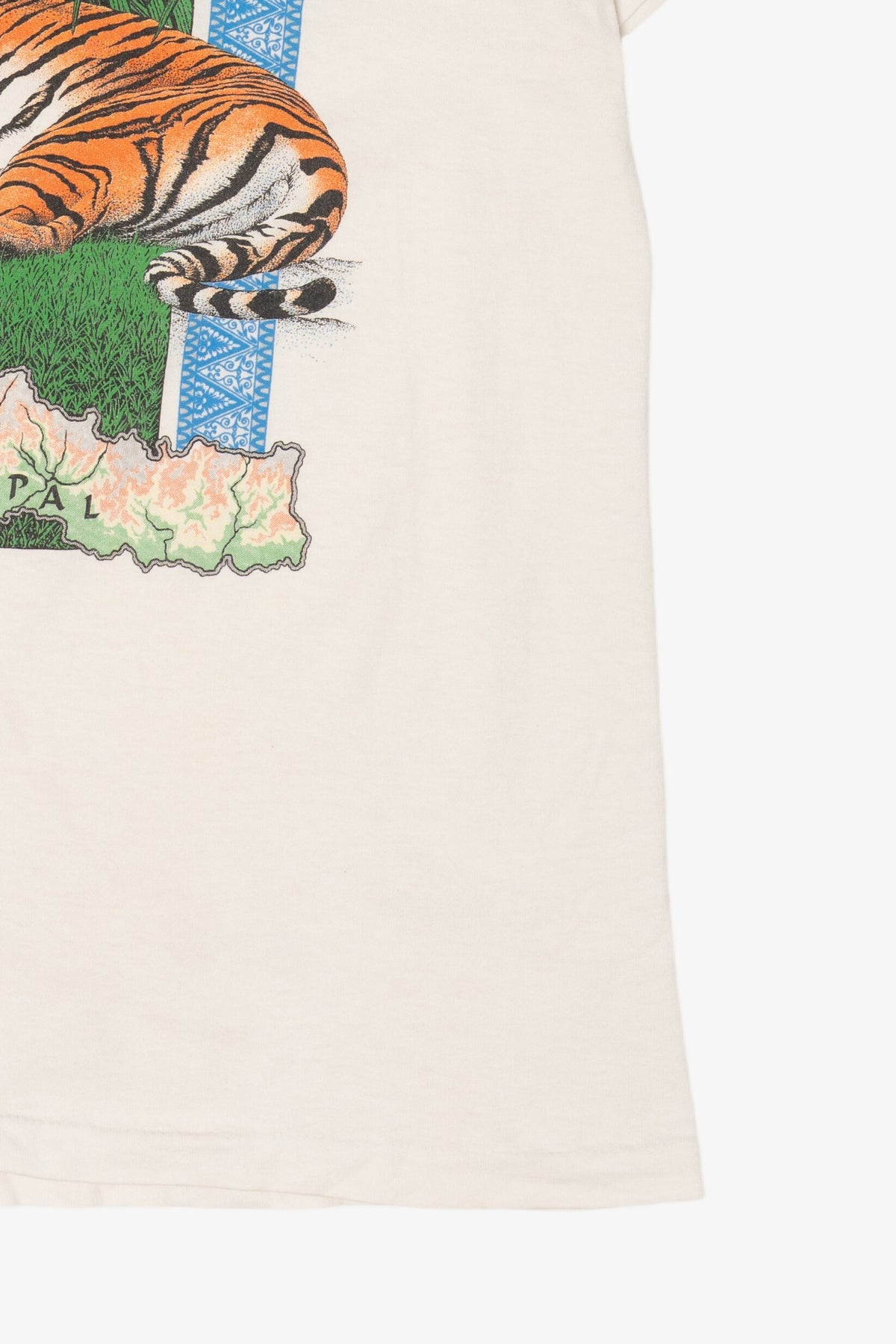 Vintage White Tiger Nepal Single Stitch T-Shirt (1990s)