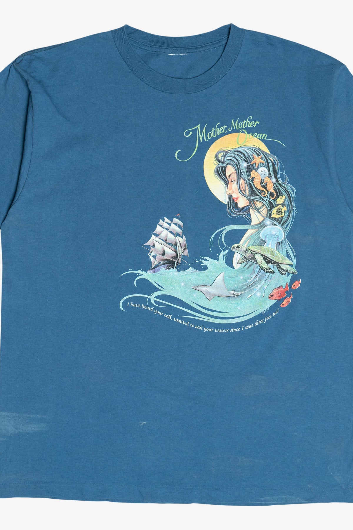 Vintage Mother Ocean Pirate Treasure Island T-Shirt (1990s)