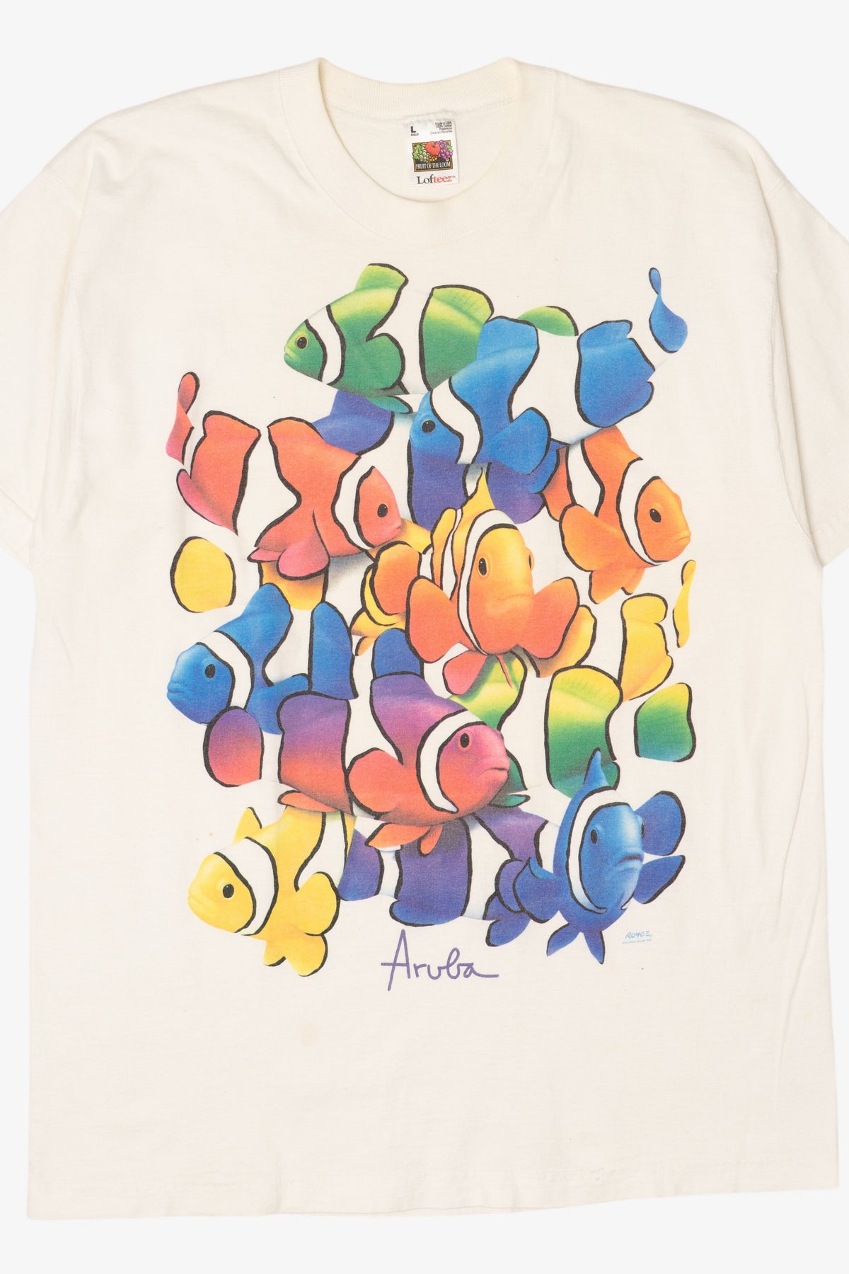 Vintage Rainbow Clownfish "Aruba" T-Shirt (1990s)