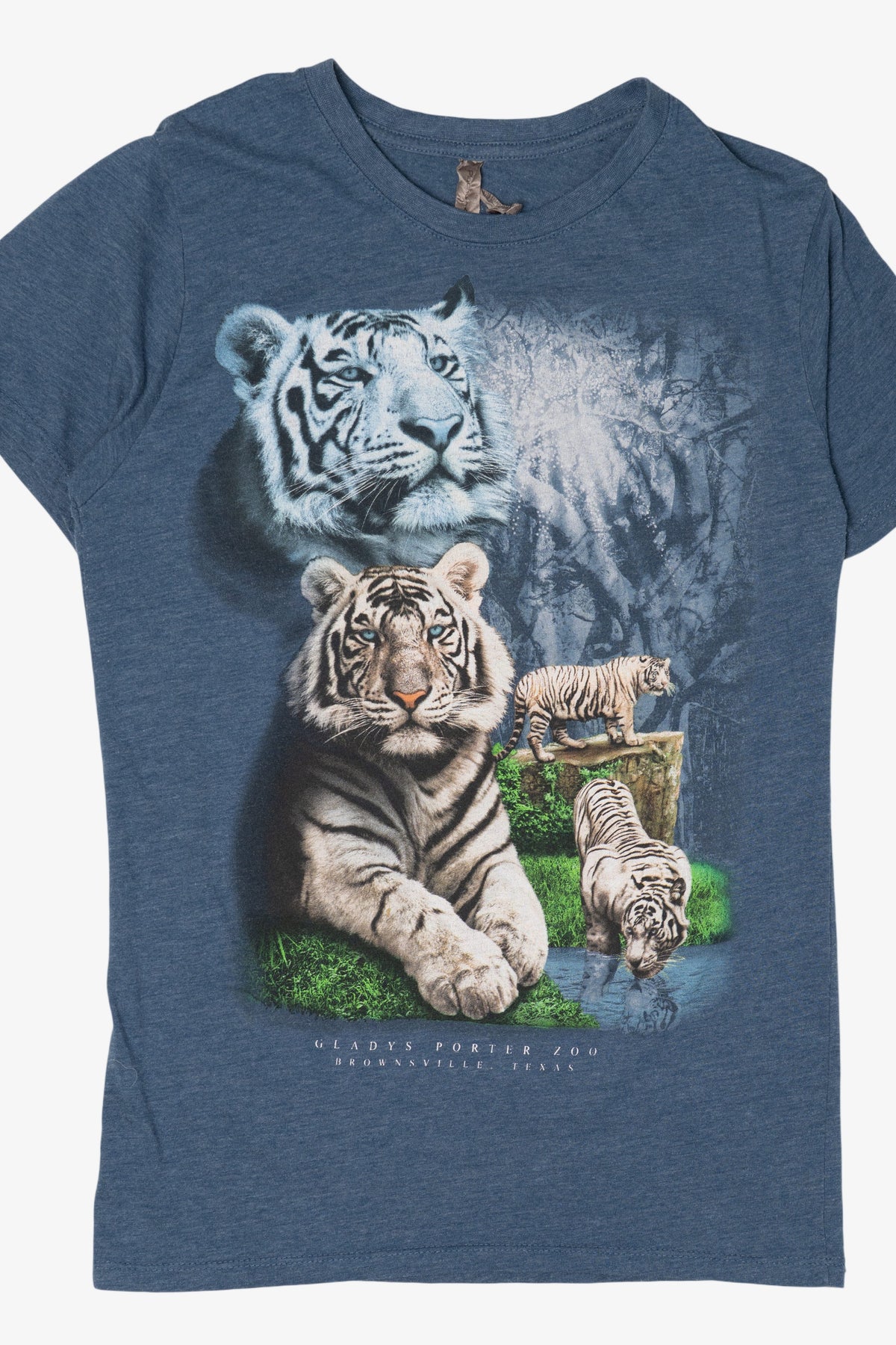 Blue Gladys Porter Zoo White Tiger T-Shirt (2010s)