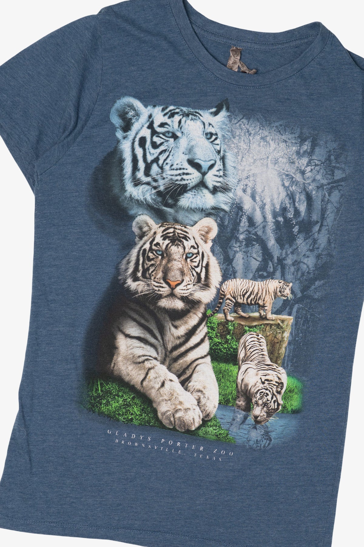 Blue Gladys Porter Zoo White Tiger T-Shirt (2010s)
