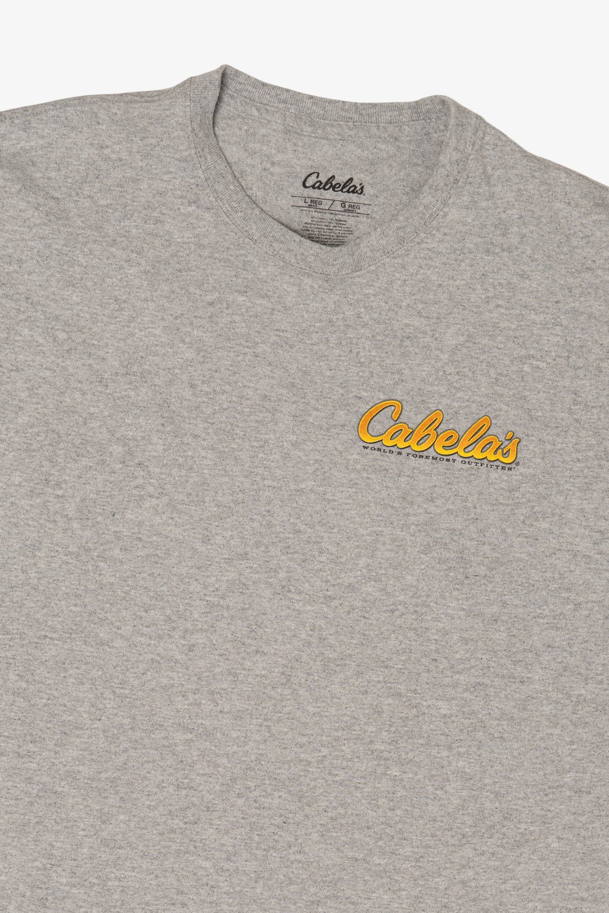 Light Gray Cabela's "World's Foremost Outfitters" T-Shirt (2010s)