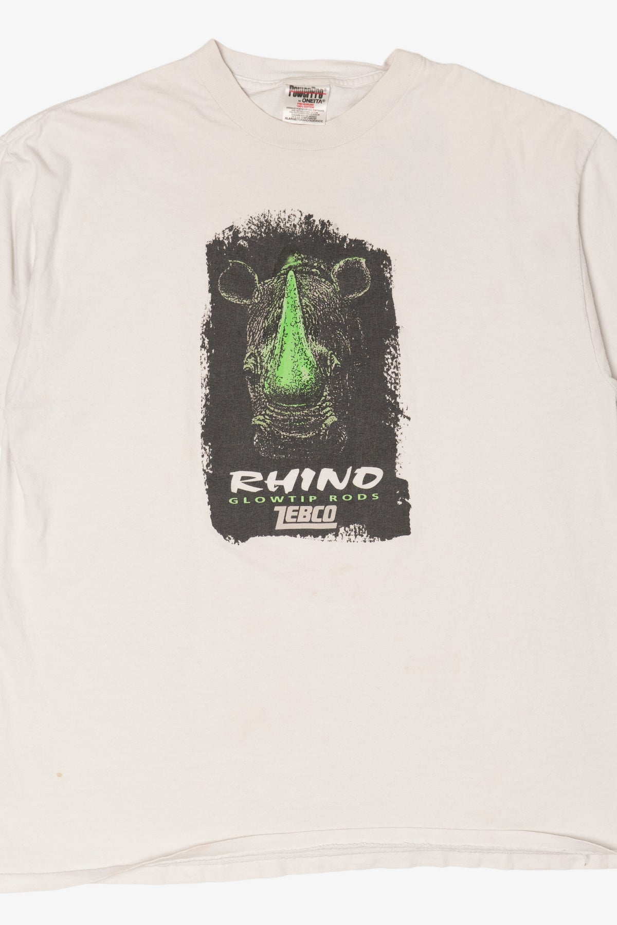 Vintage Zebco Rhino Glow Tip Rods Single Stitch T-Shirt (1990s)