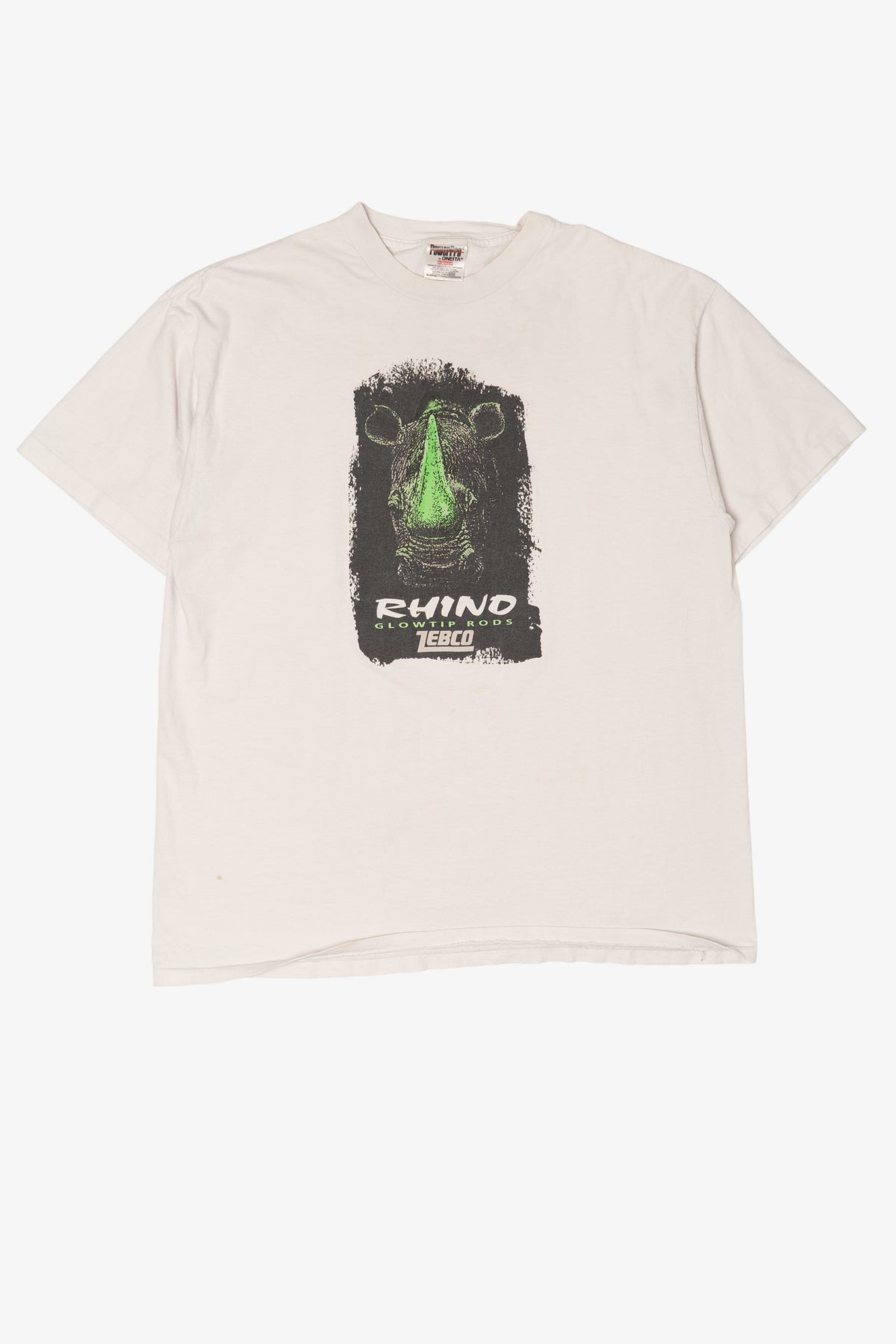 Vintage Zebco Rhino Glow Tip Rods Single Stitch T-Shirt (1990s)