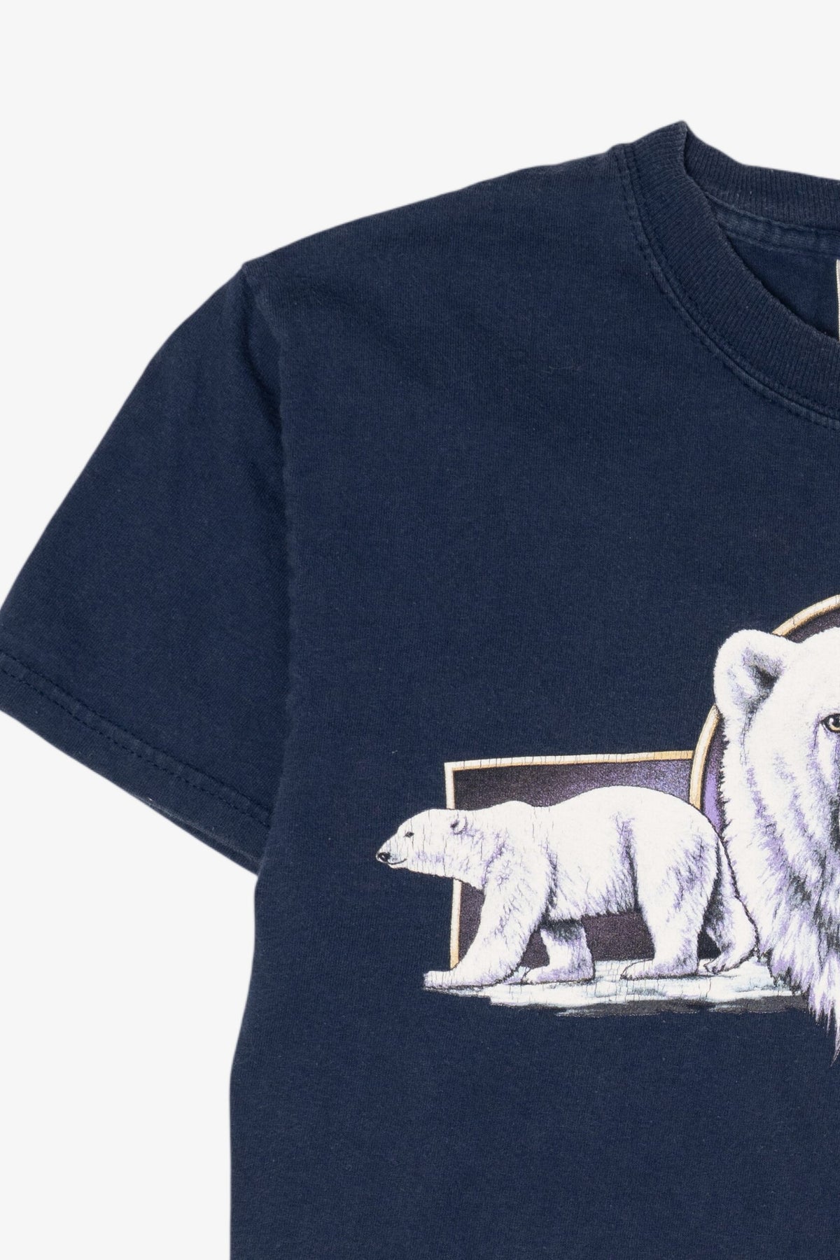 Vintage Navy Blue "Alaska" Polar Bears T-Shirt (1990s)