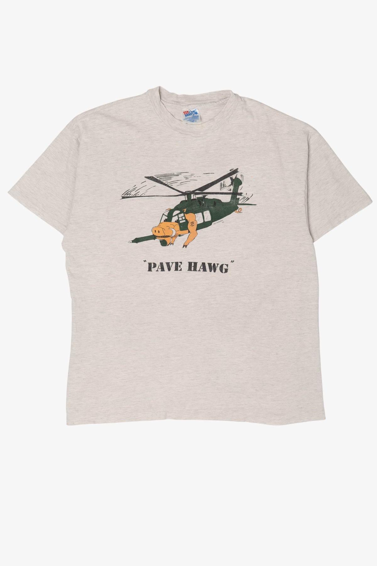 Vintage "Pave Hawg" 71st Special Ops SQ Military Single Stitch T-Shirt (1990s)
