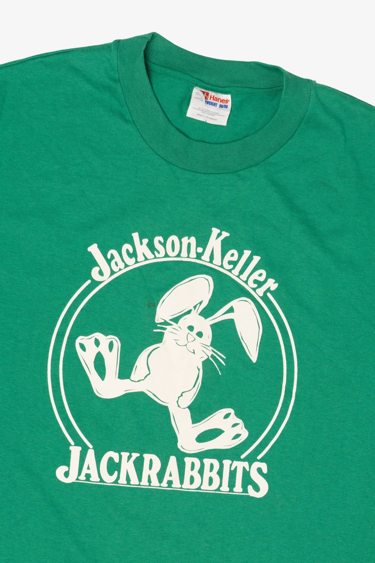 Vintage Green Jackson-Keller Jackrabbits T-Shirt (1990s)