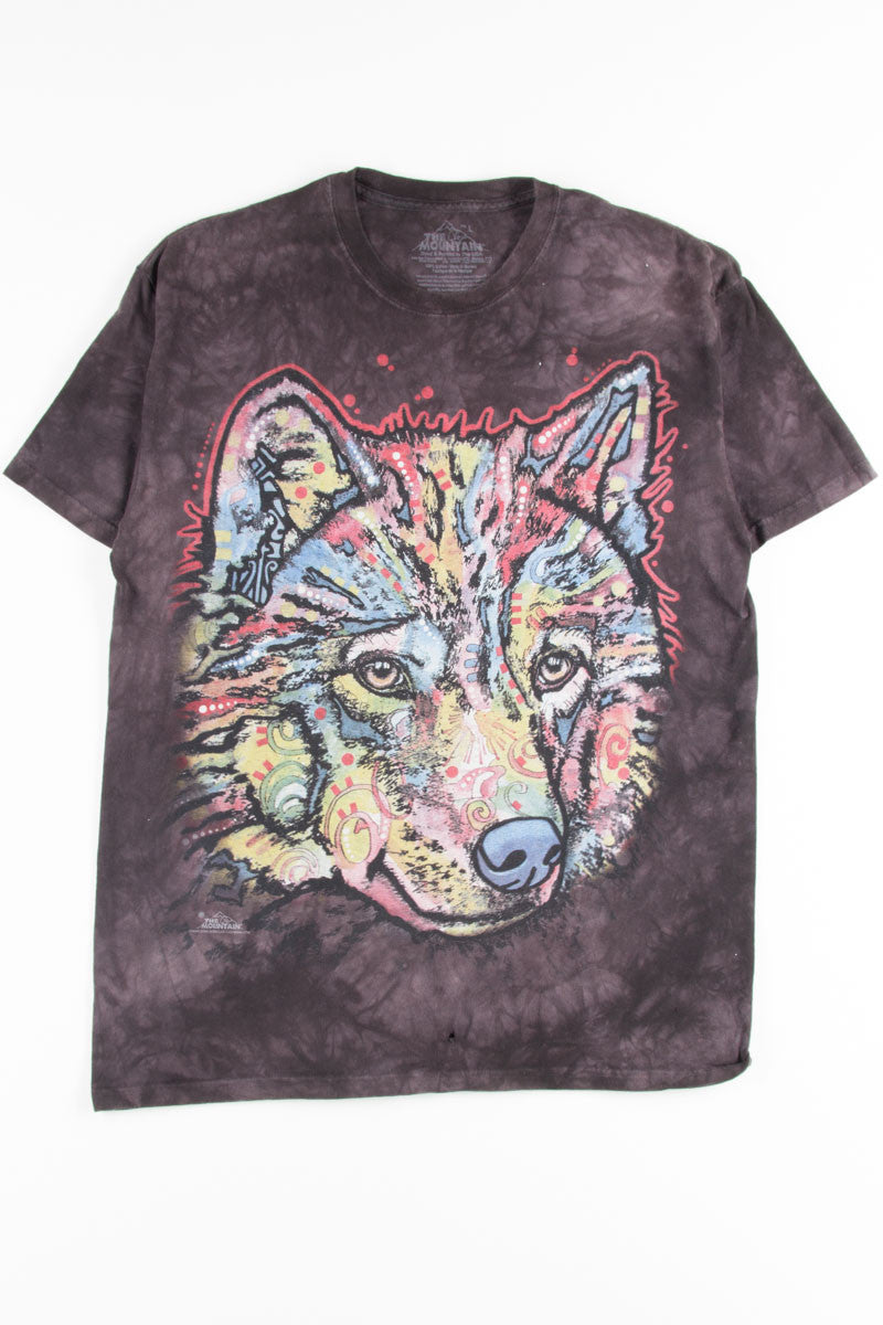 Abstract Wolf Tie Dye T-Shirt