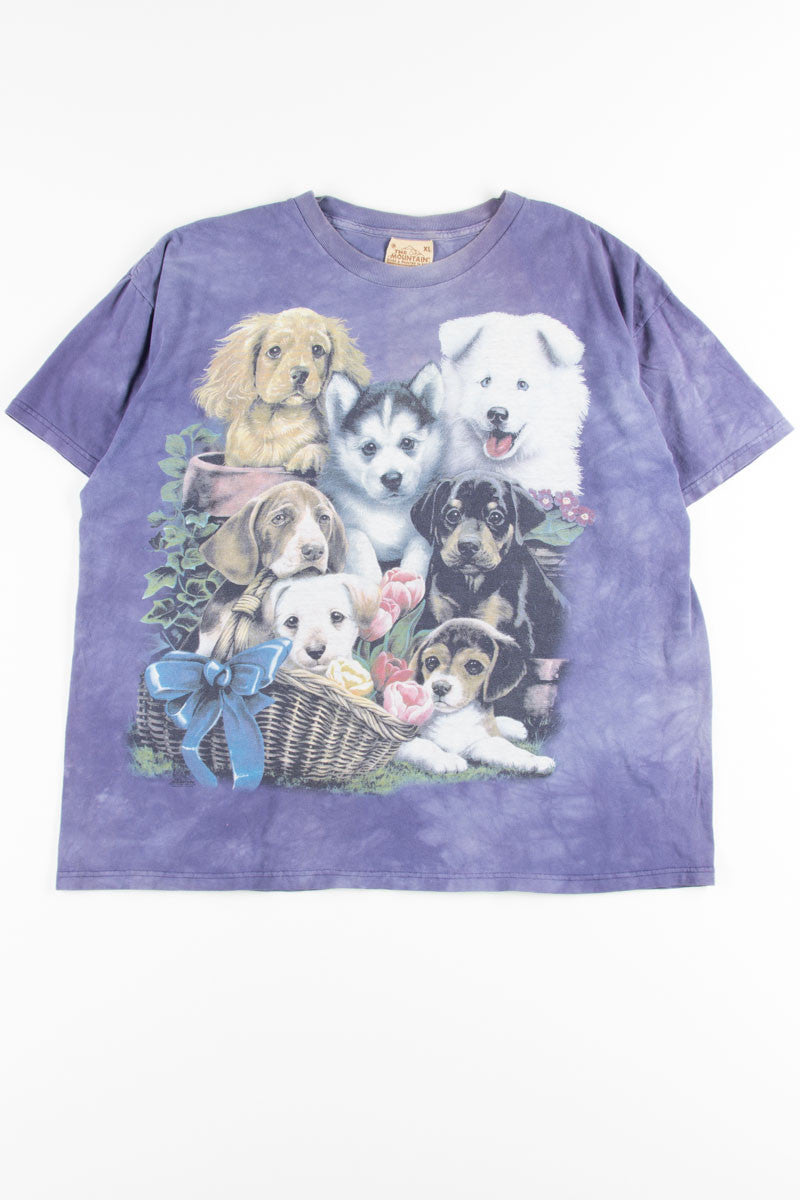 Basket of Puppies Tie Dye Tee