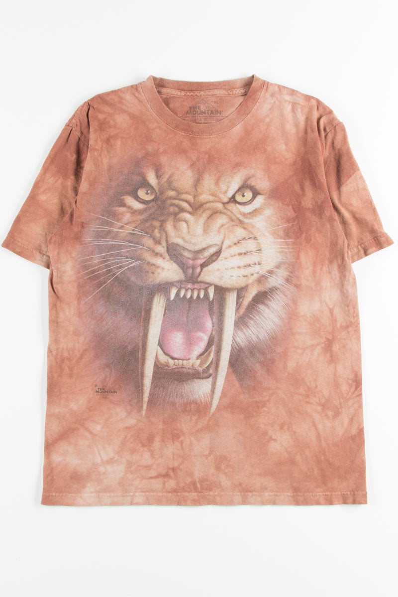 Saber Tooth Cat Tie Dye Tee