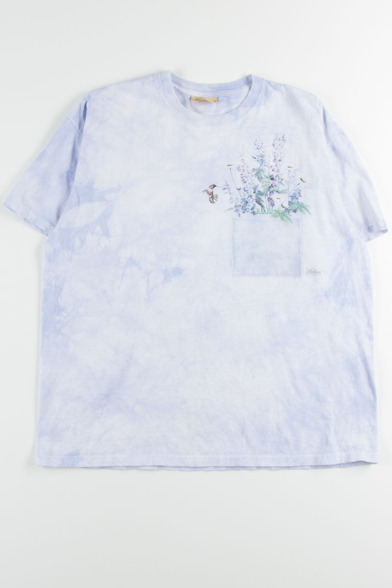 Pocket Hummingbird Tie Dye Tee