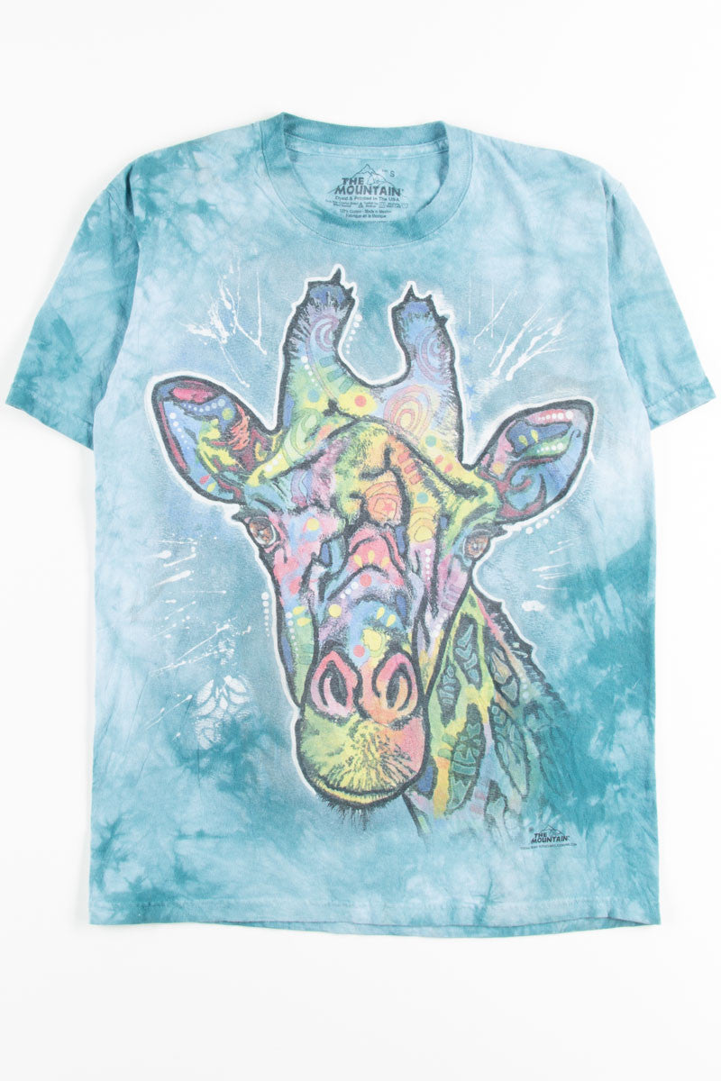 Abstract Giraffe Tie Dye Tee