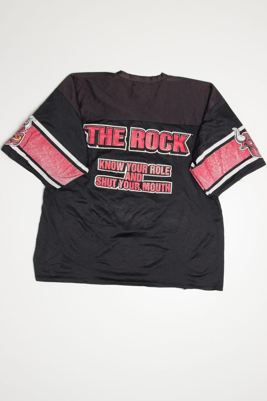 Vintage The Rock WWF Shut Your Mouth Jersey