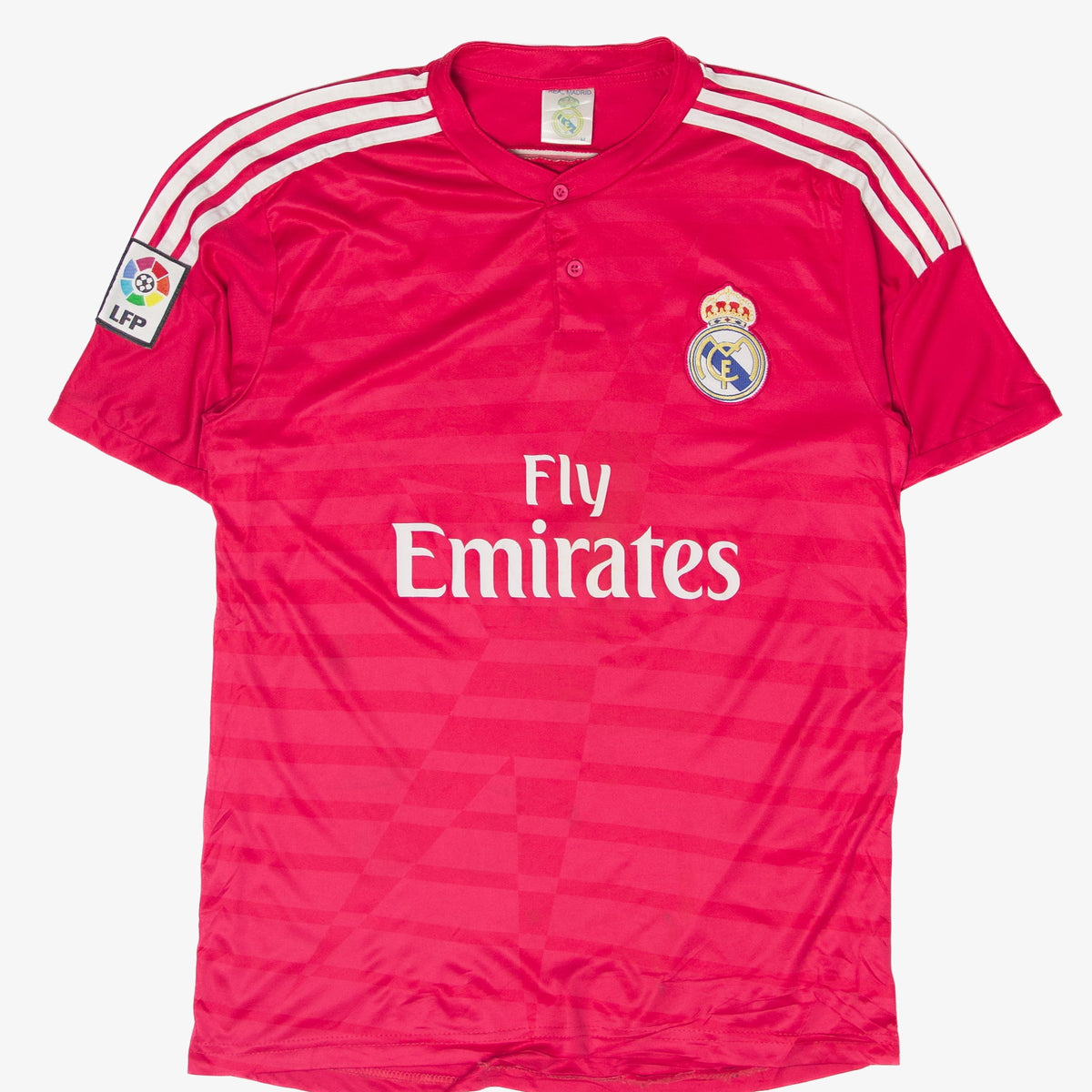 Maillot Vintage Real Madrid Domicile Années 70/80, RESSY, Blanc, Taille S, Manches Courtes