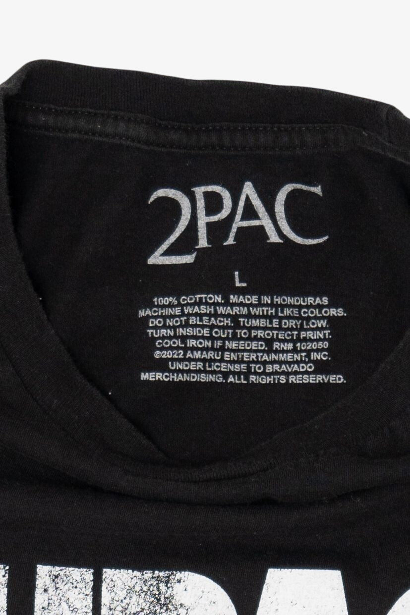 Black 2Pac Tupac T-Shirt (2010s)