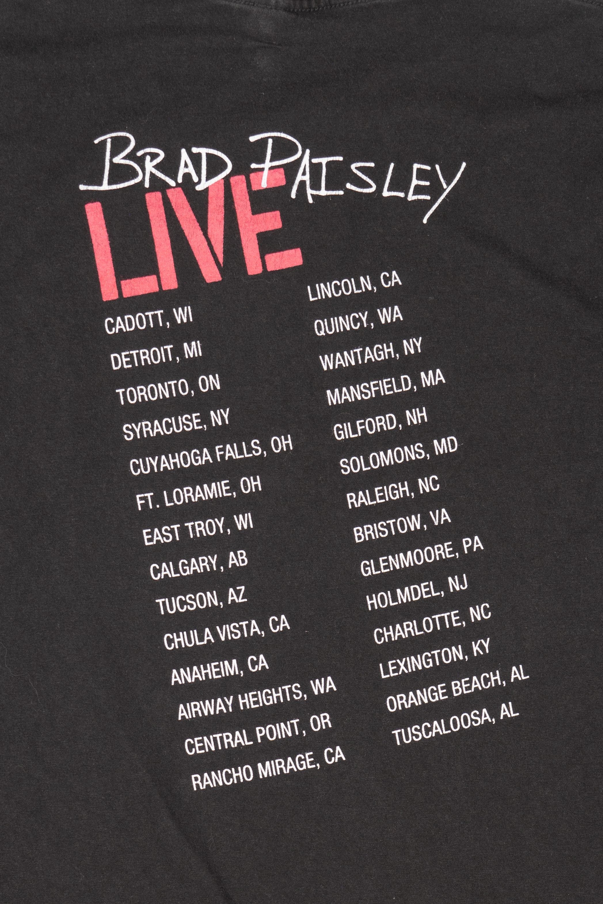 Brad Paisley Live Tour T-Shirt (2000s)