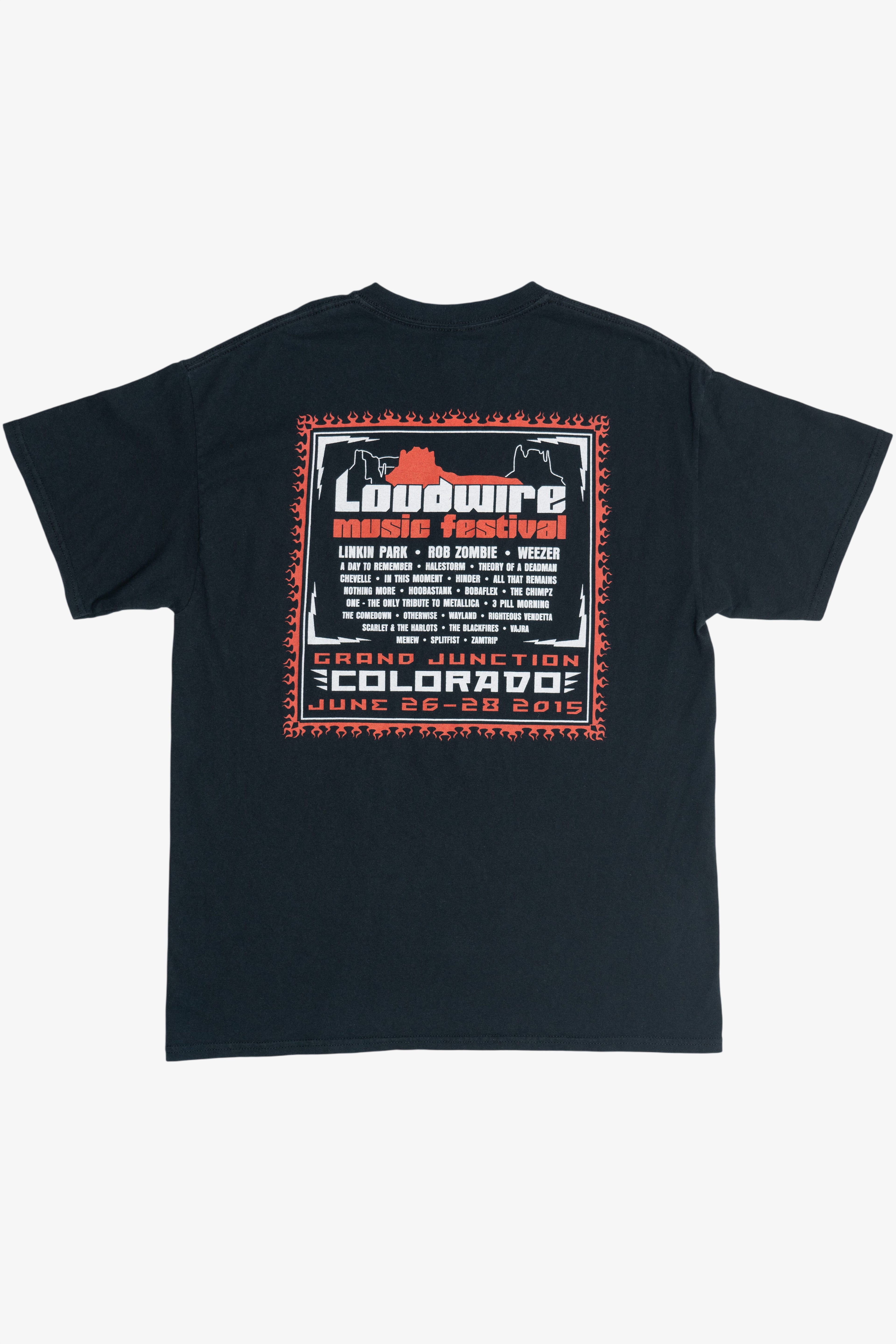 Loudwire Music Festival 2015 Hard Rock & Metal Bands T-Shirt (2010s)